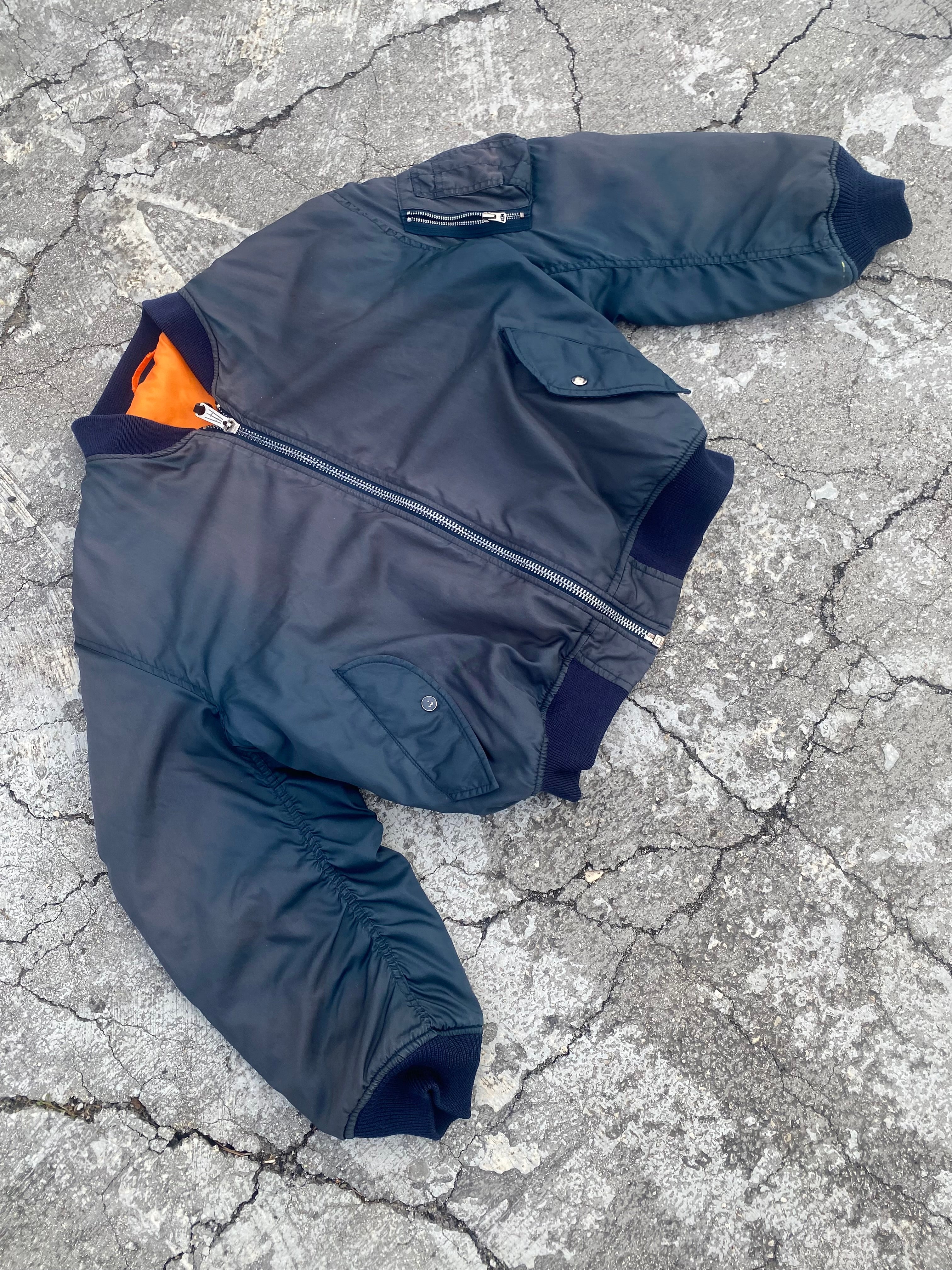 1990’S MA-1 FLYER’S FADED JACKET (M)