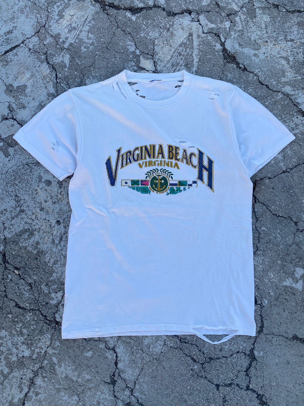 1990’S SINGLE STITCH VIRGINIA DESTROYED TEE (XL)