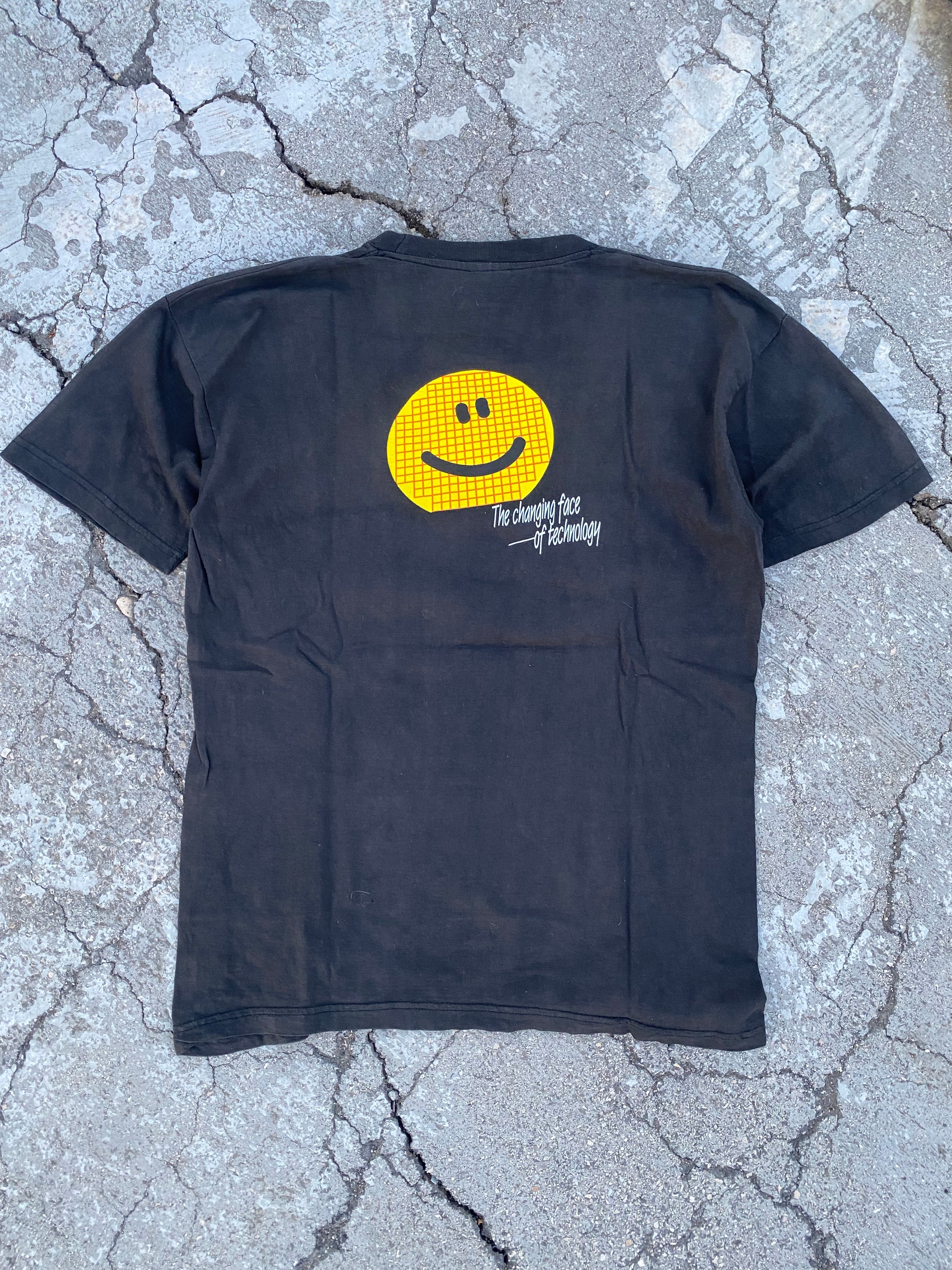 2000’S SIEMENS SMILEY FADED TEE (M)