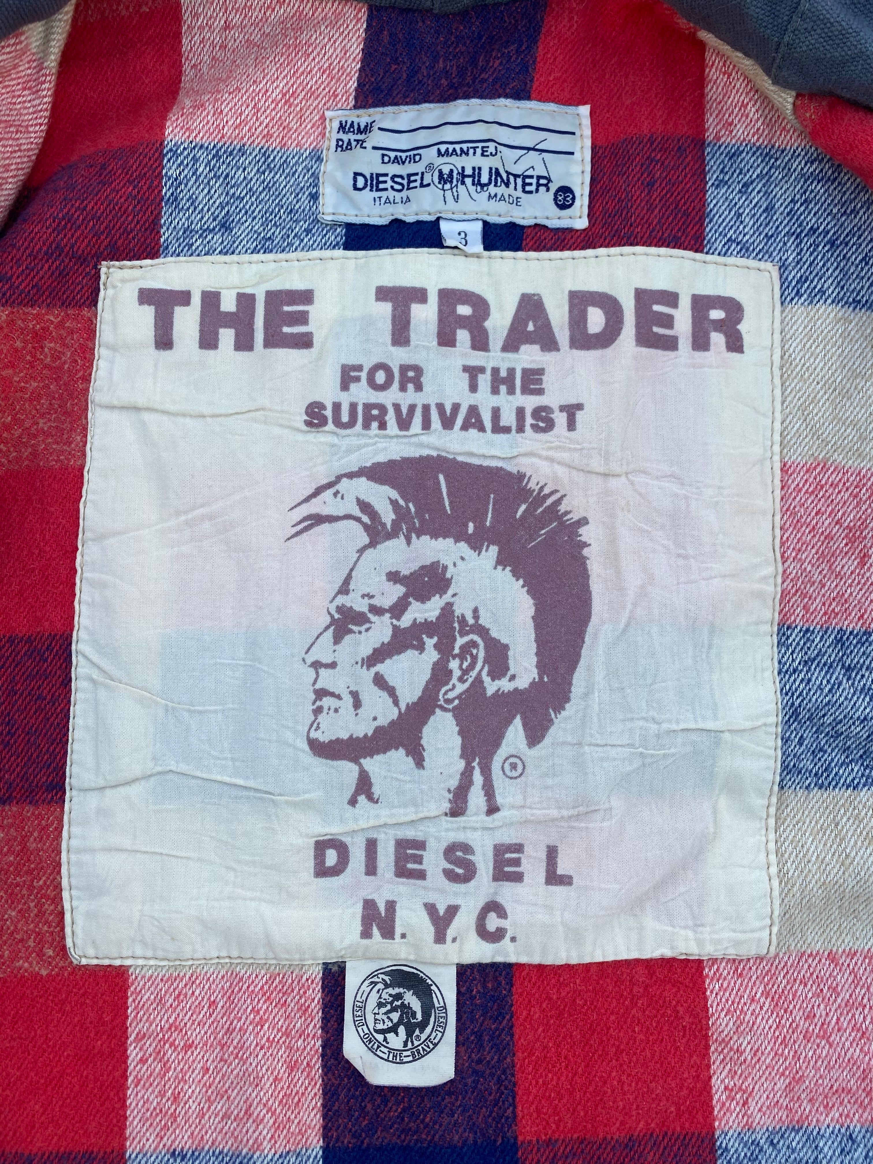 1990’S DIESEL DAVID MANTEJ PATCH COAT ARCHIVE JACKET (S-M)