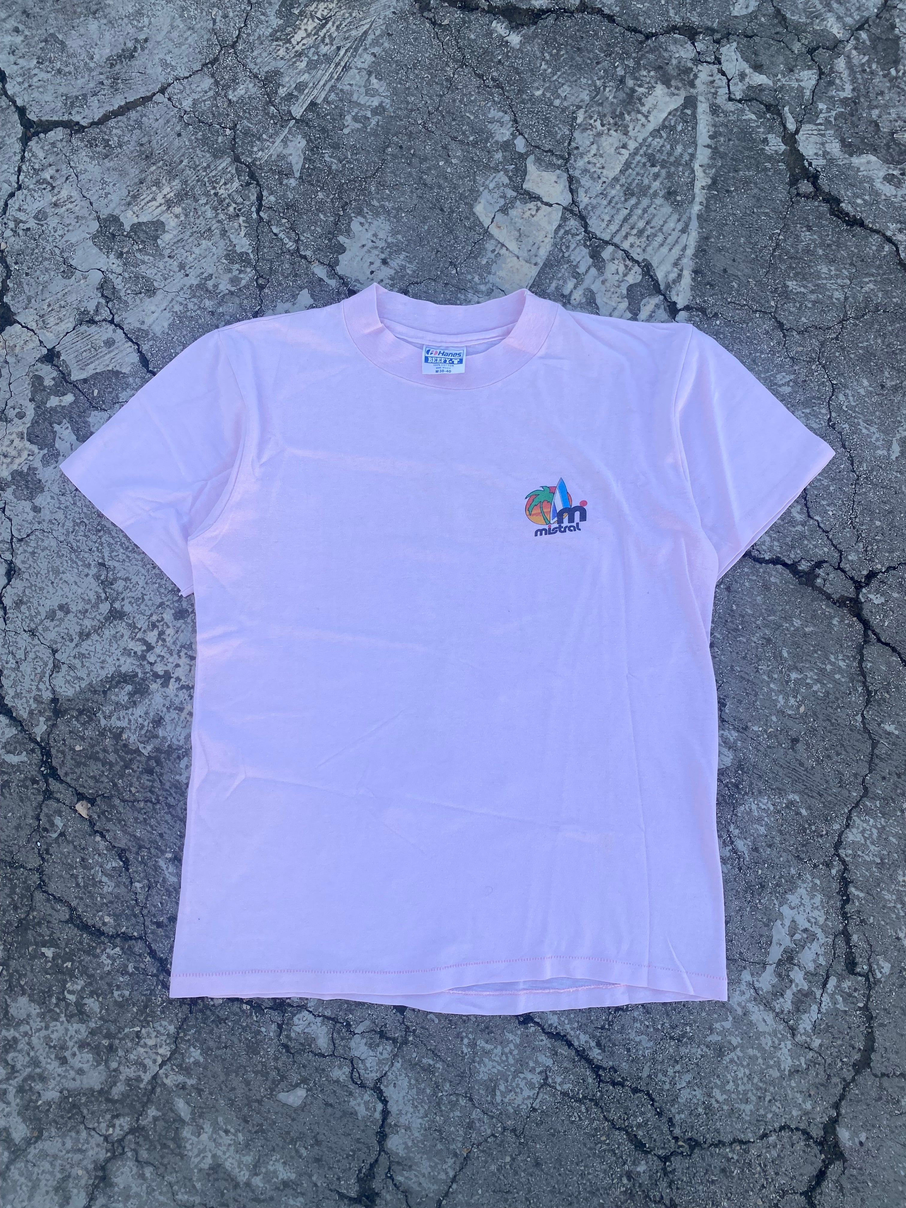 1990’S HANES MISTRAL SINGLE STITCH TEE (XS-S)