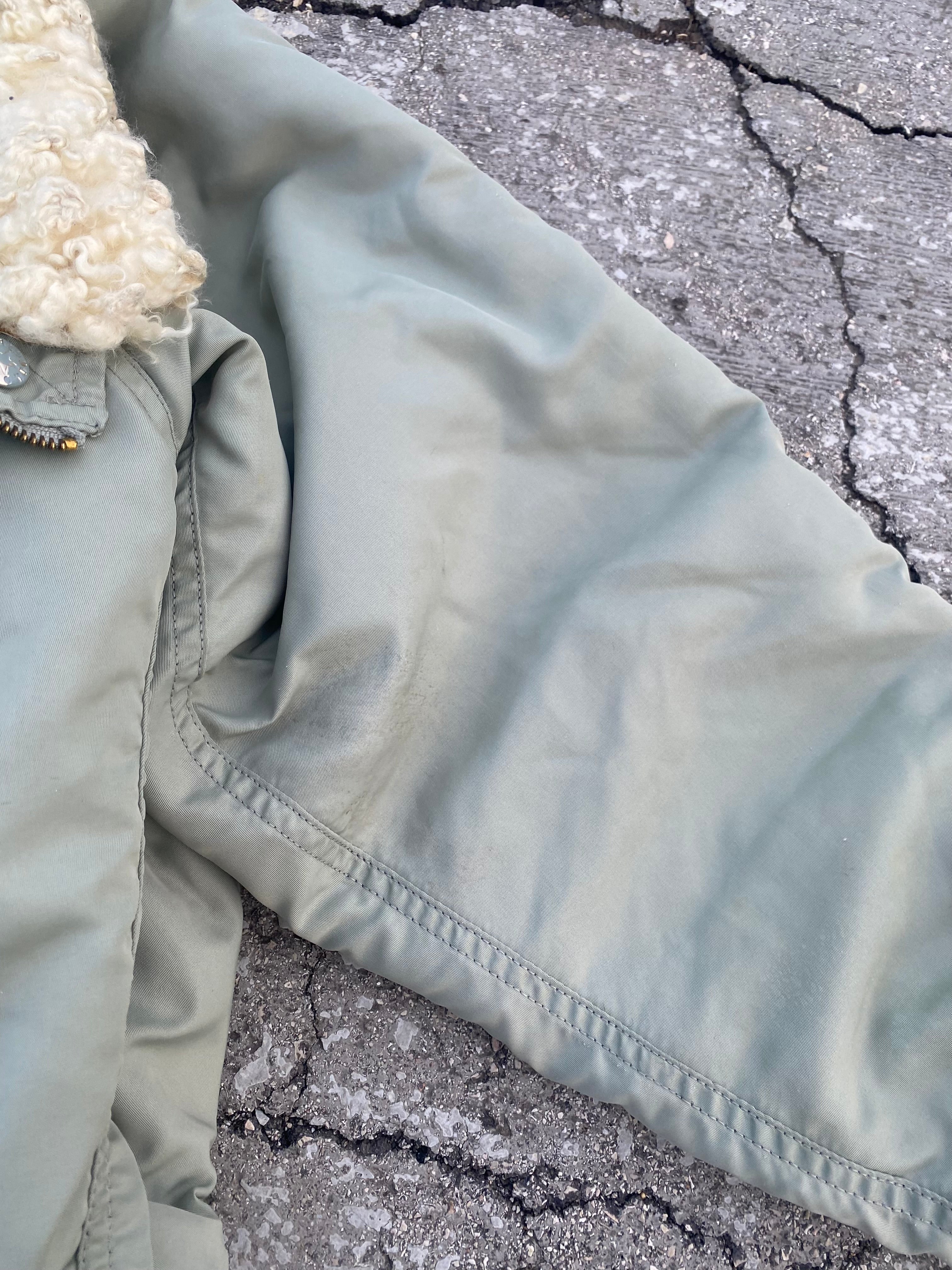 1990’S FUR N-2B INSPO FADED BB JACKET (L-XL)
