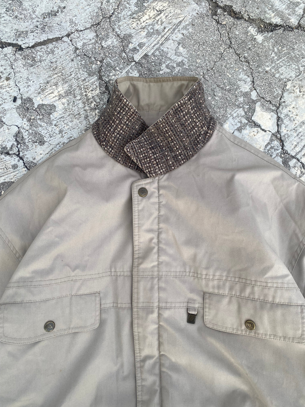 1980’S REVERSIBLE WOOL JACKET (XL)