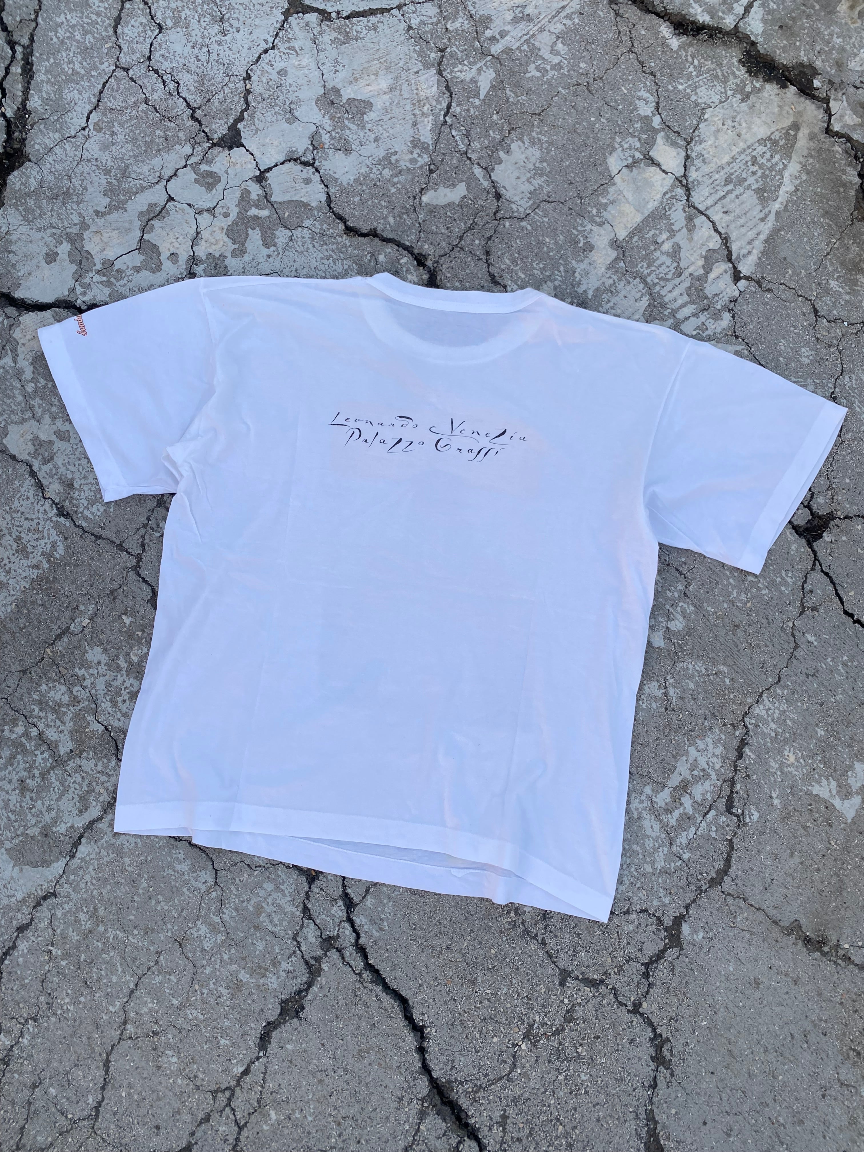 1990’S SINGLE STITCH SOUVENIR “LEONARDO VENEZIA” TEE (XL)