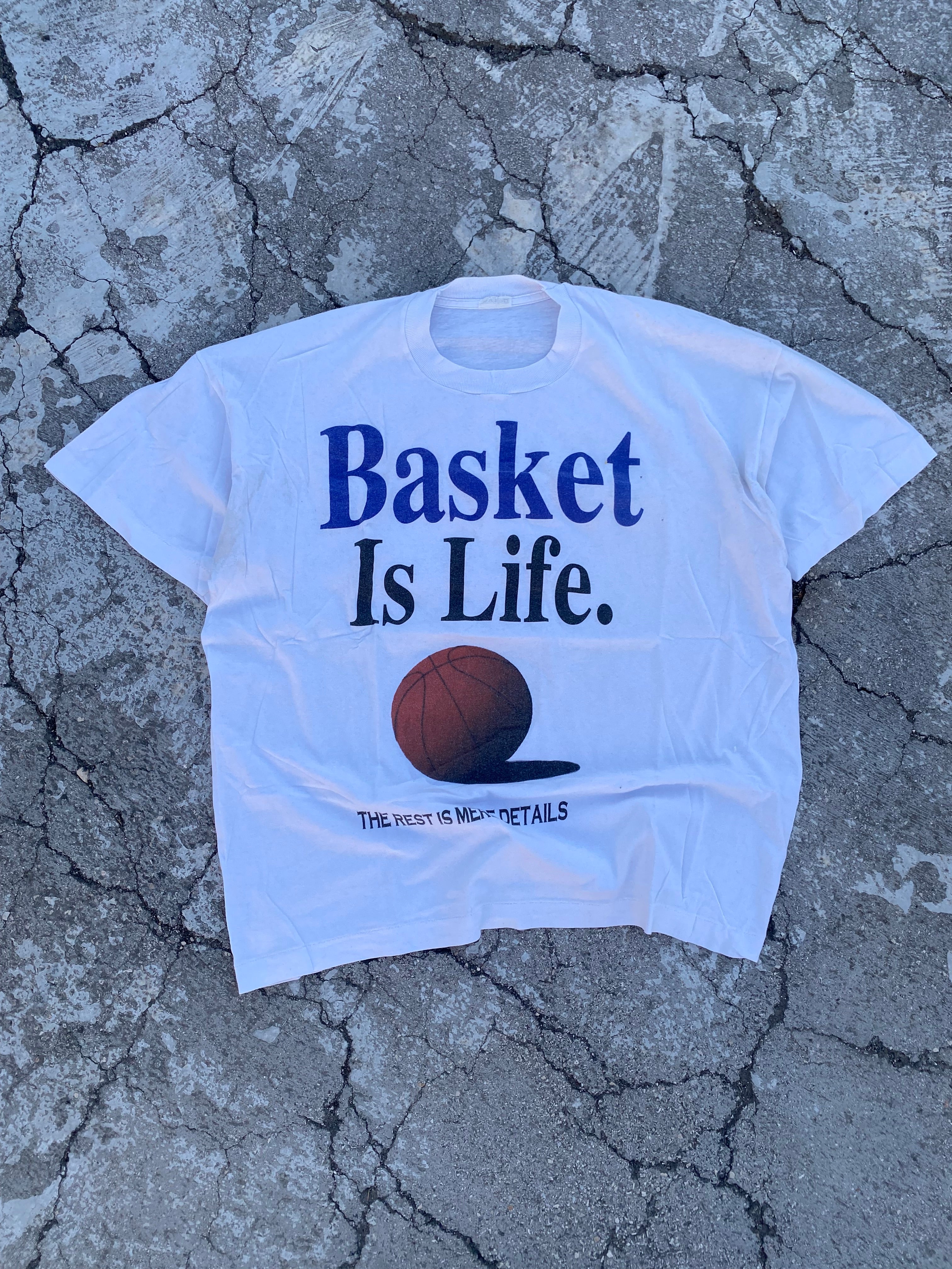 1990’S SINGLE STITCH BASKET IS LIFE TEE (XL)