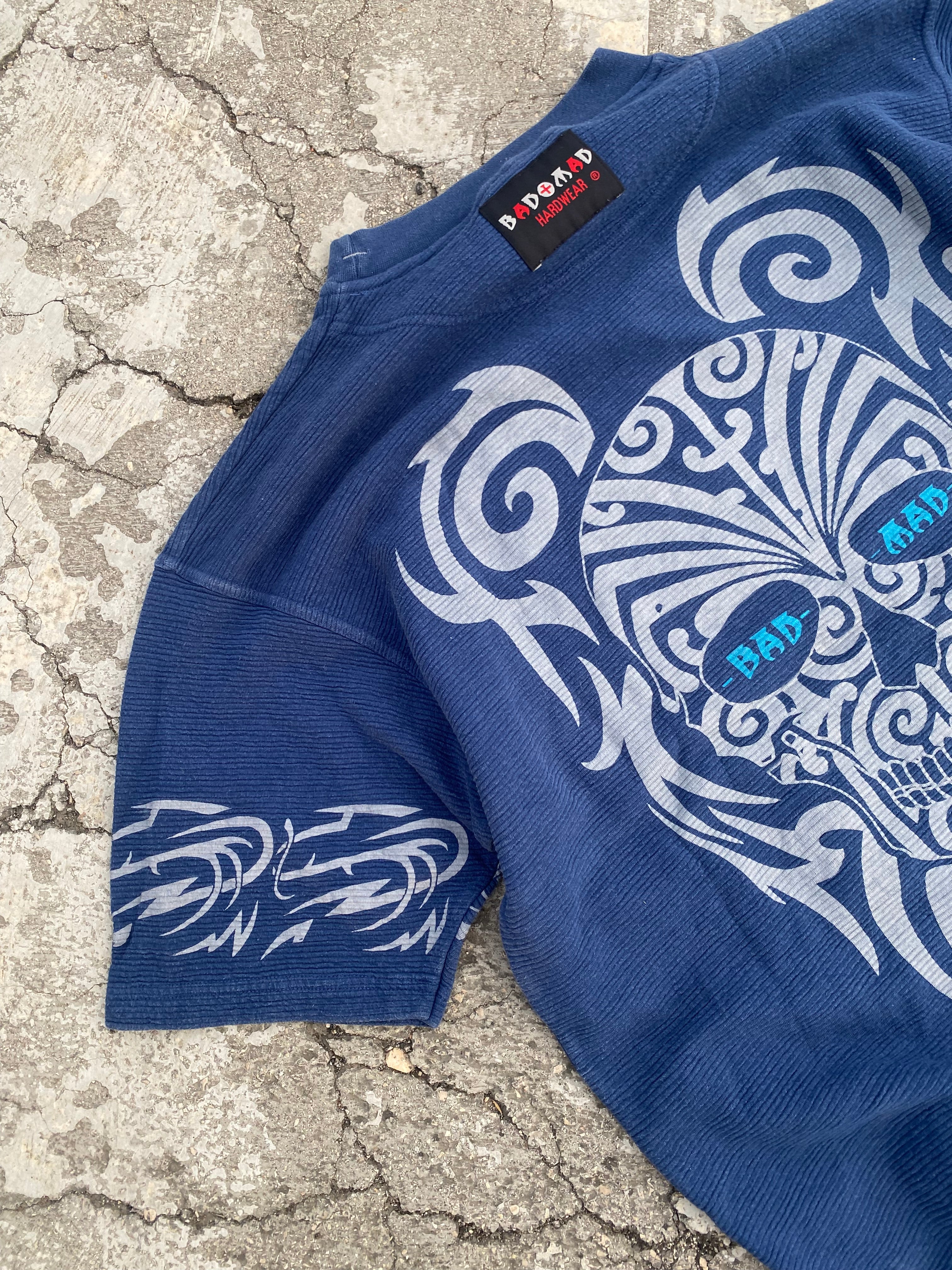 1990’S SKULL BLUE TEE SWEAT (XL)