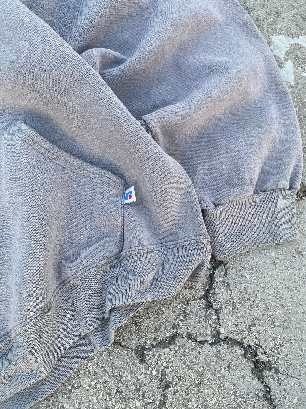 2000’S SUN FADED BLANK FOGGY HOODIE (M)