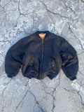 1990’S MA-1 FLYER’S BLACK JACKET (XL)