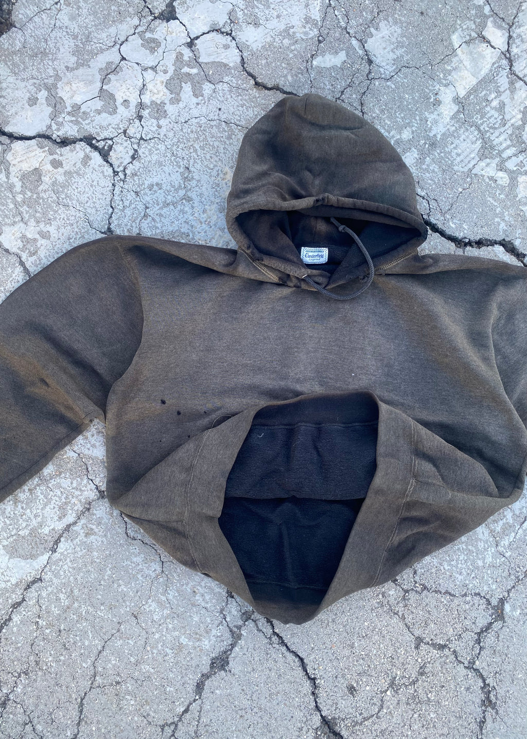 1990’S SUN FADE BLANK HOODIE (XL)