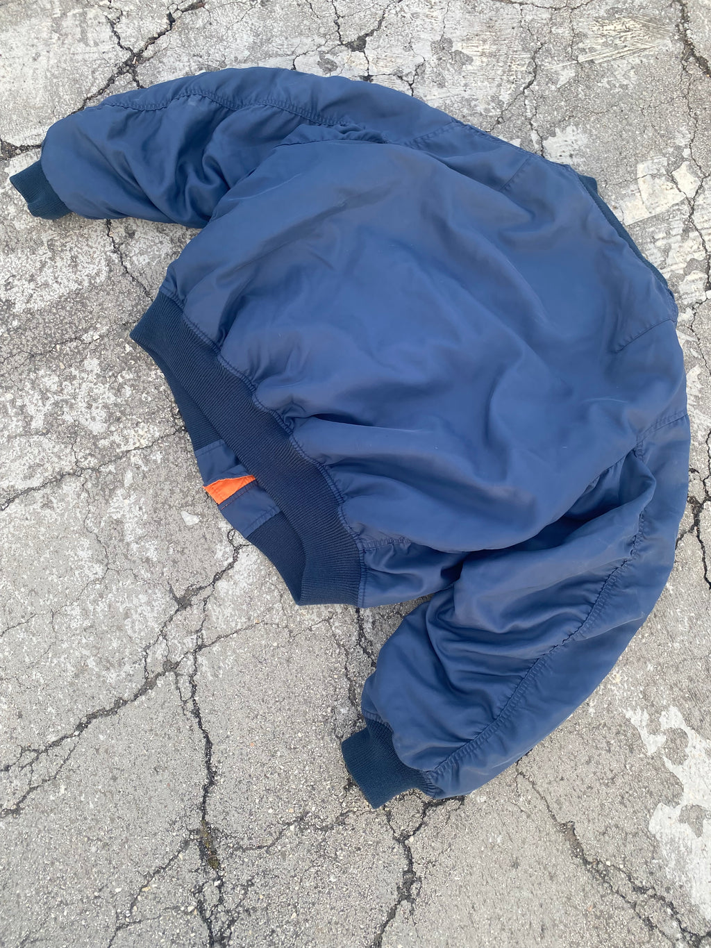 1990’S MA-1 BLUE NAVY JACKET (L-XL)