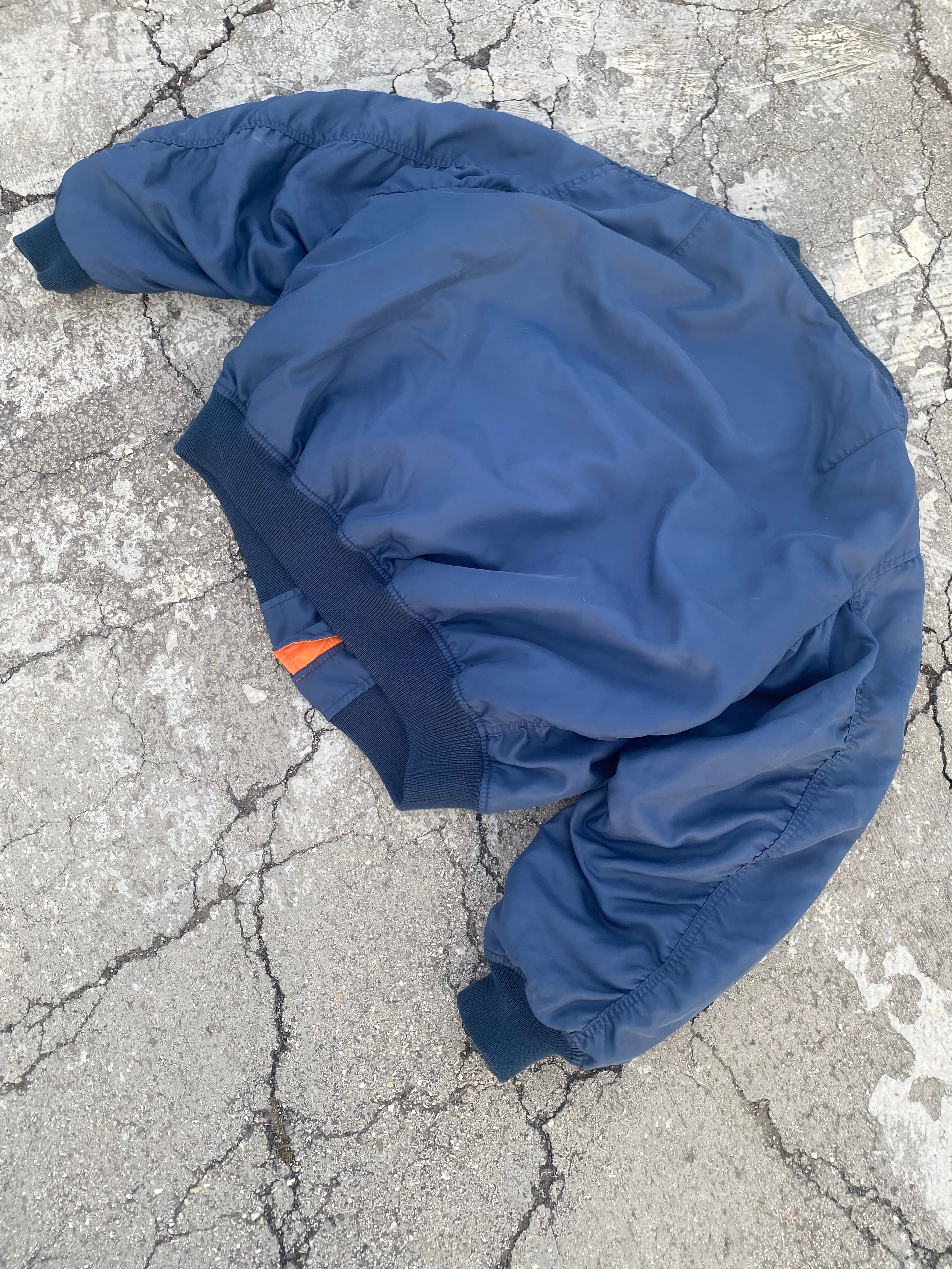 1990’S MA-1 BLUE NAVY JACKET (L-XL)