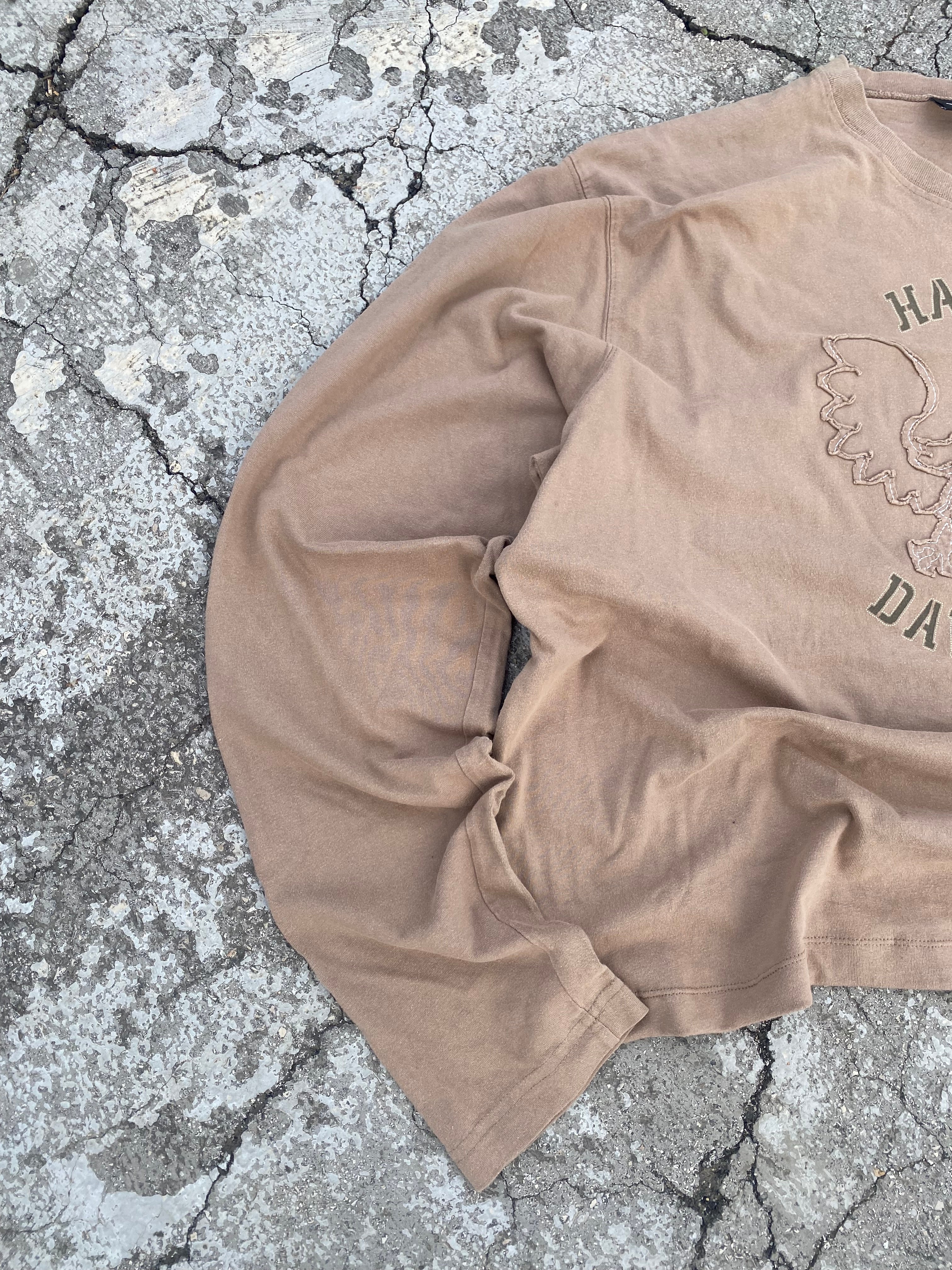 2000’S HARLEY DAVIDSON CROPPED “EAGLE” LONGSLEEVE (XXL)