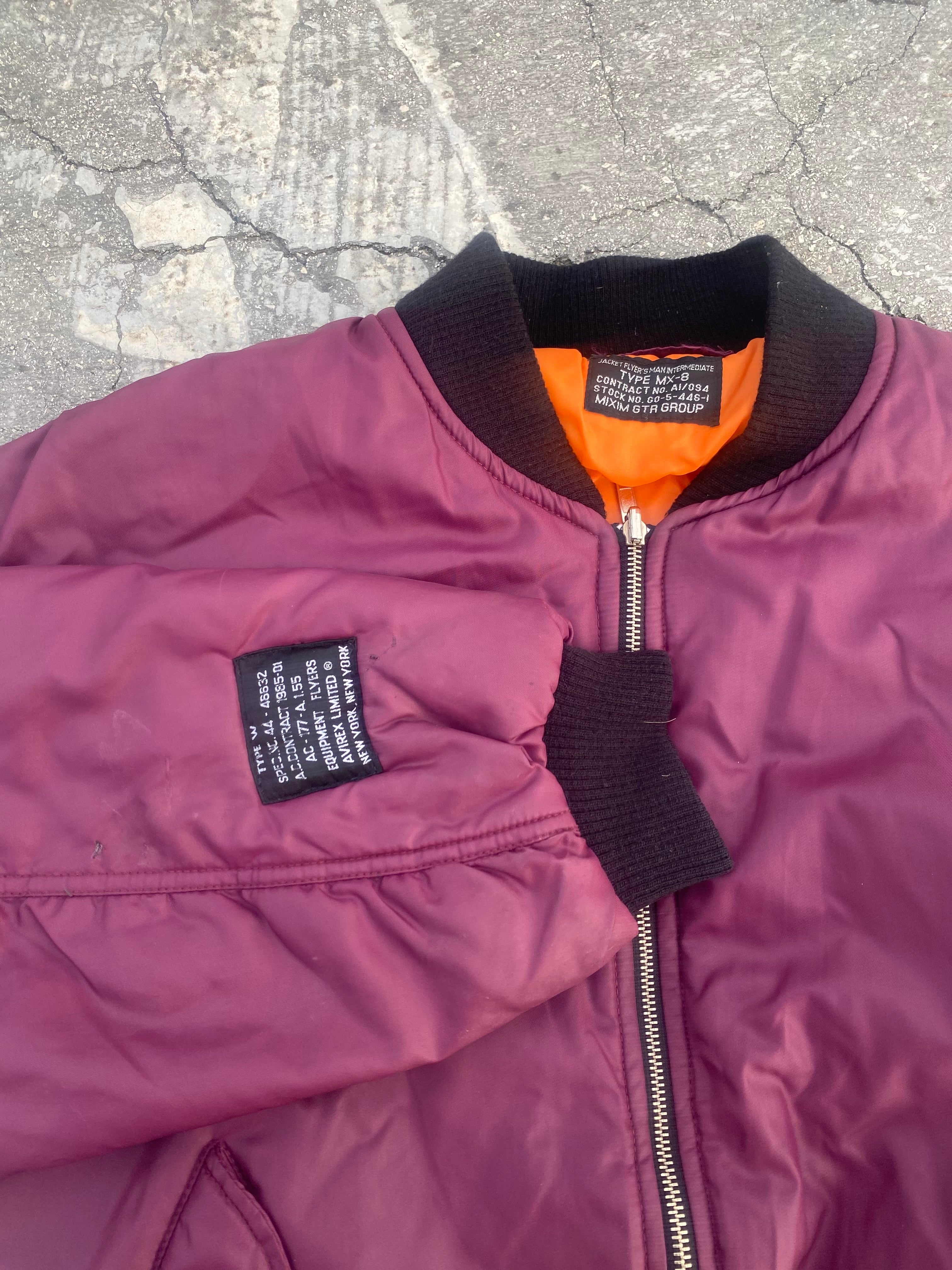 1980’S RASPBERRY BOMBER JACKET (L)