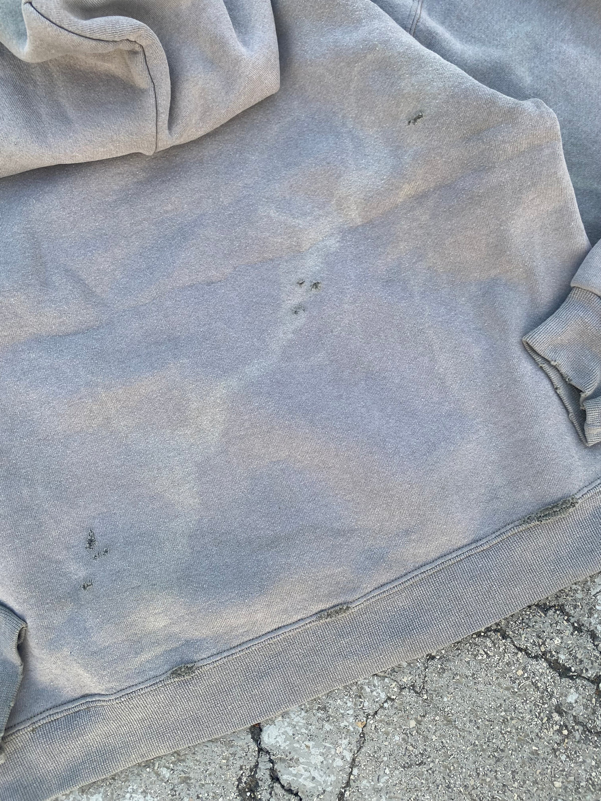 2000’S SUN FADED BLANK FOGGY HOODIE (M)