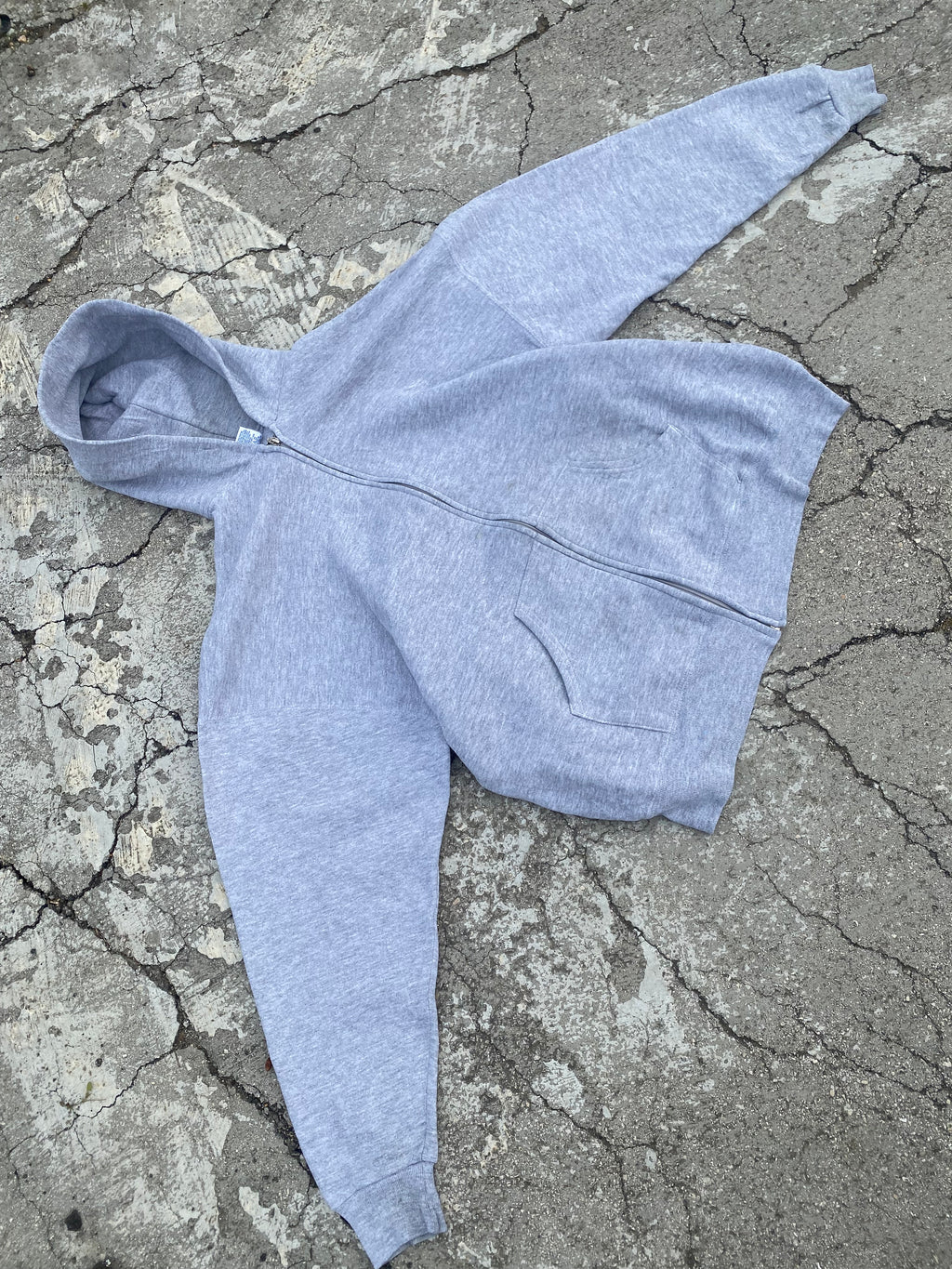 2000’S RUSSELL ATHLETIC BLANK ZIP UP HOODIE (XXL)