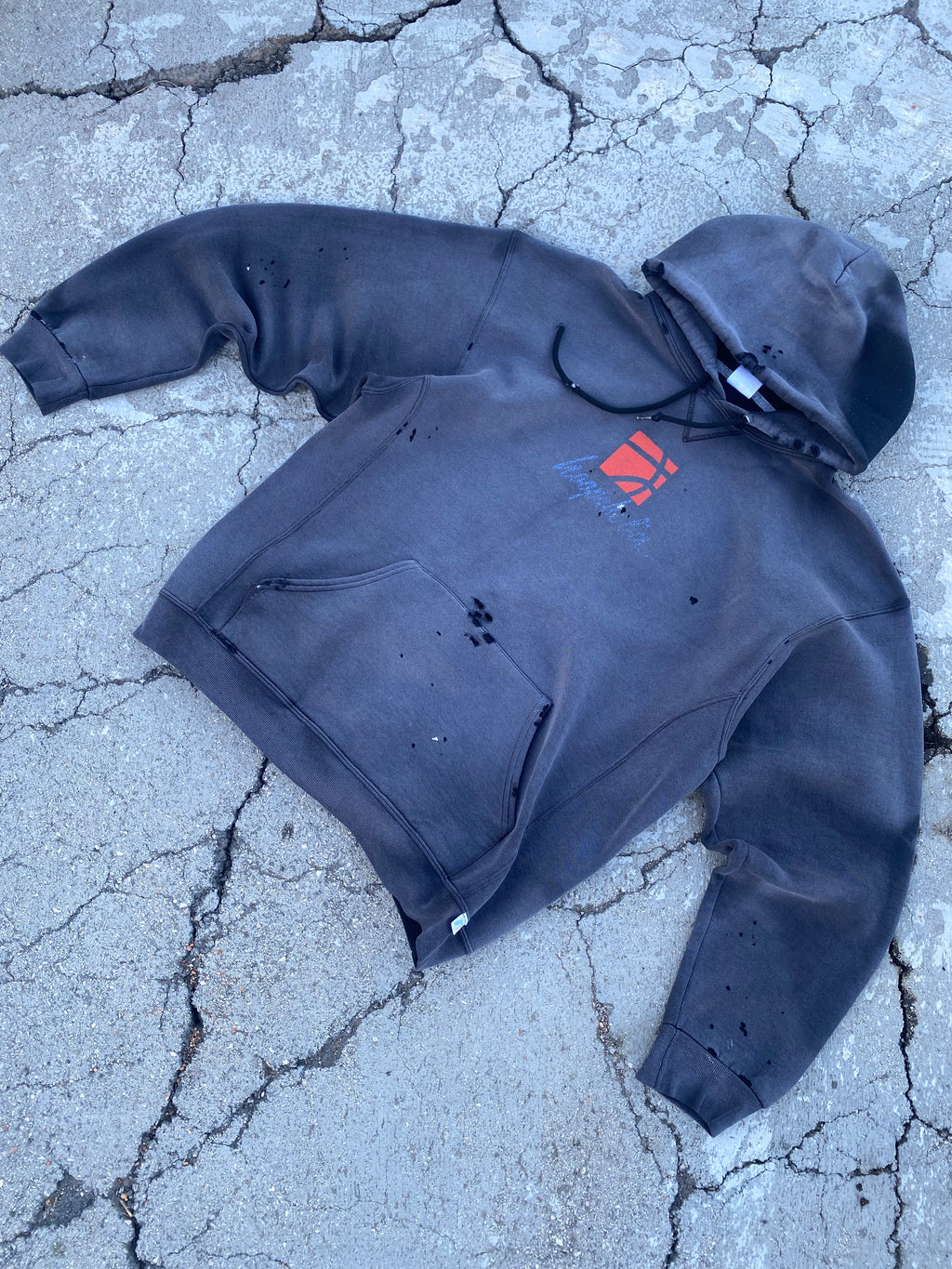 2000’S SUN FADE RUSSELL ATHLETIC 🏀 HOODIE (L)