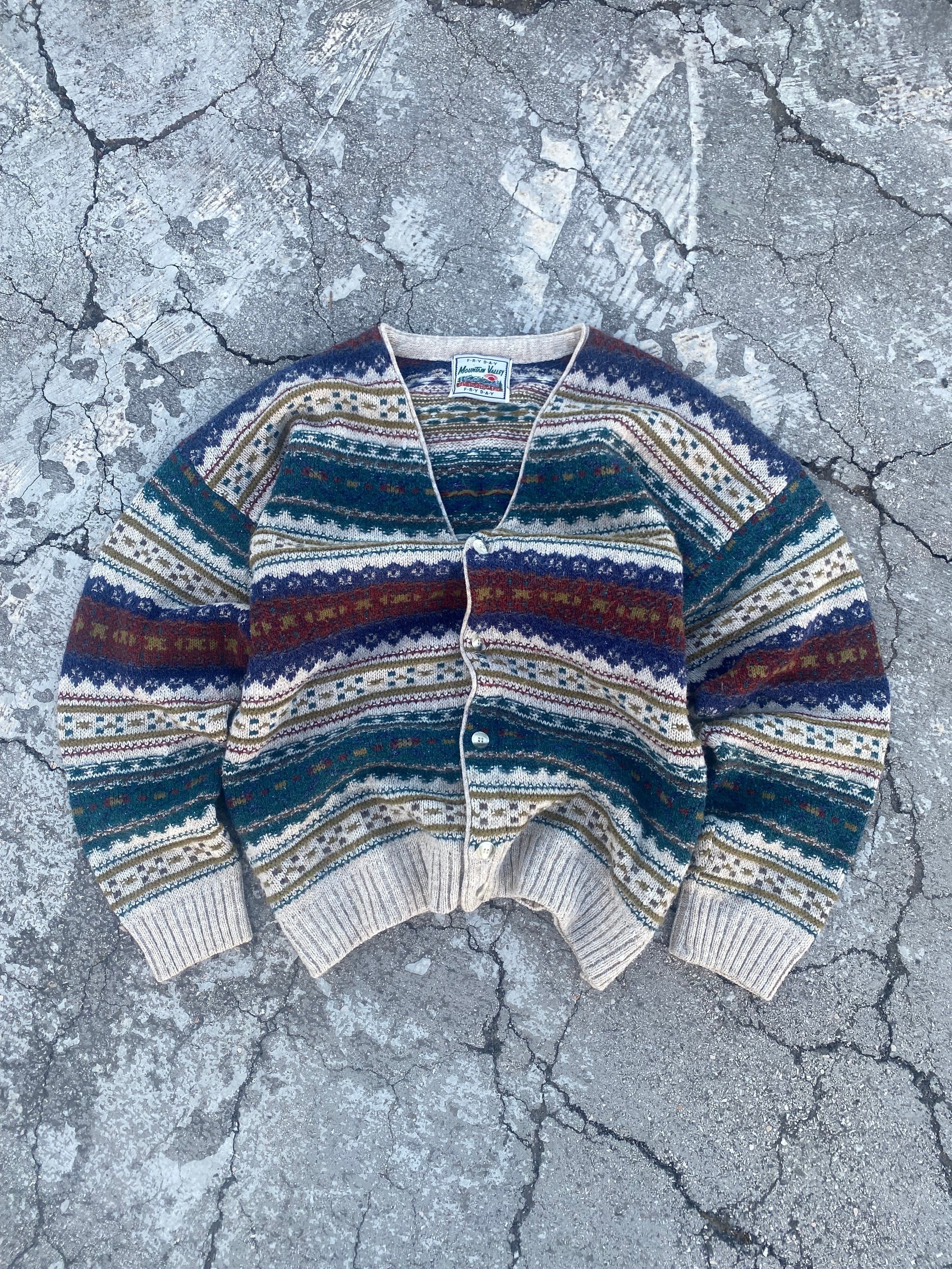 1990’S MOUNTAIN VALLEY WOOL SWEATER (XXL)