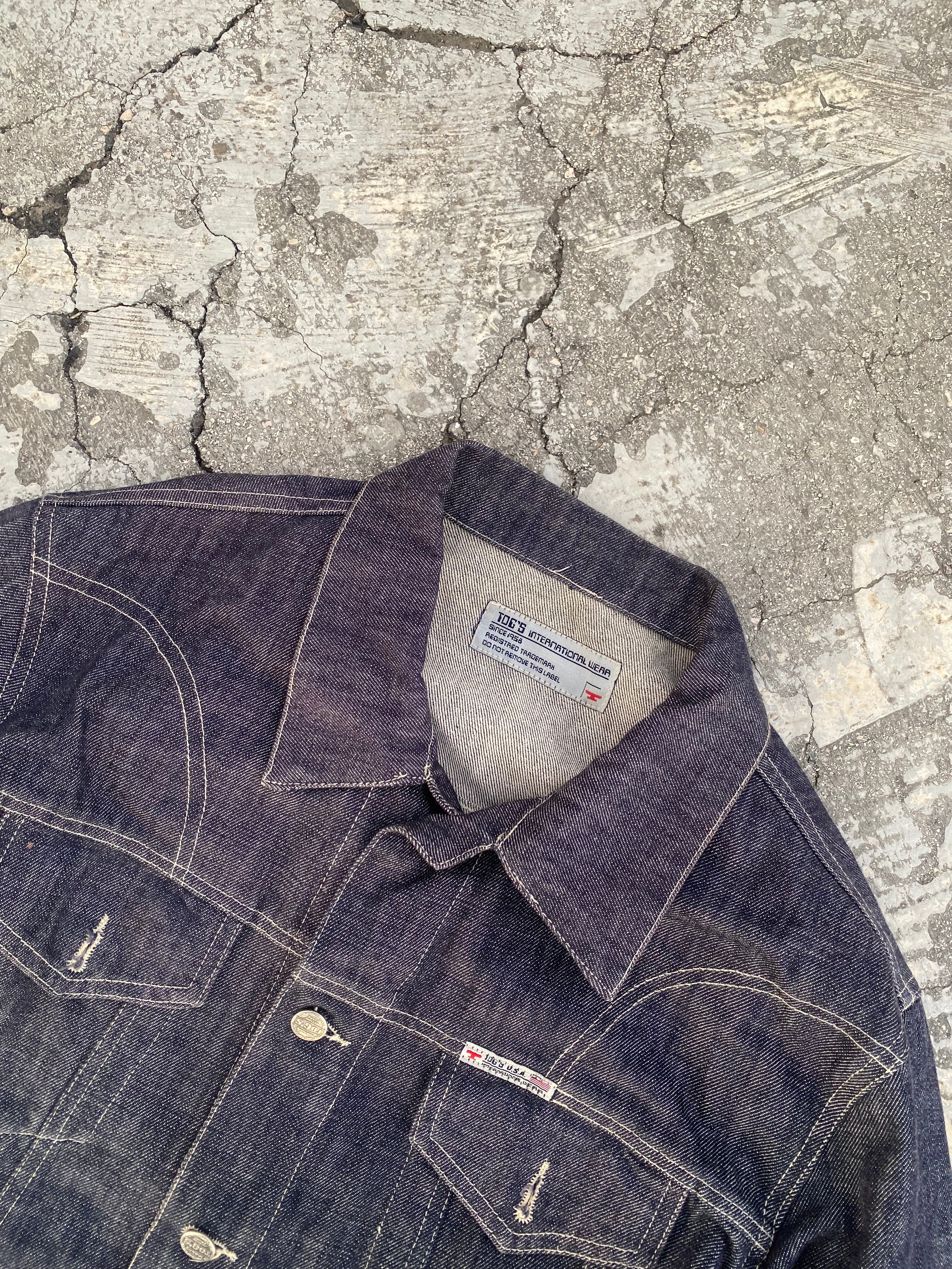 2000’S RAW DENIM WASHED JACKET (XL)