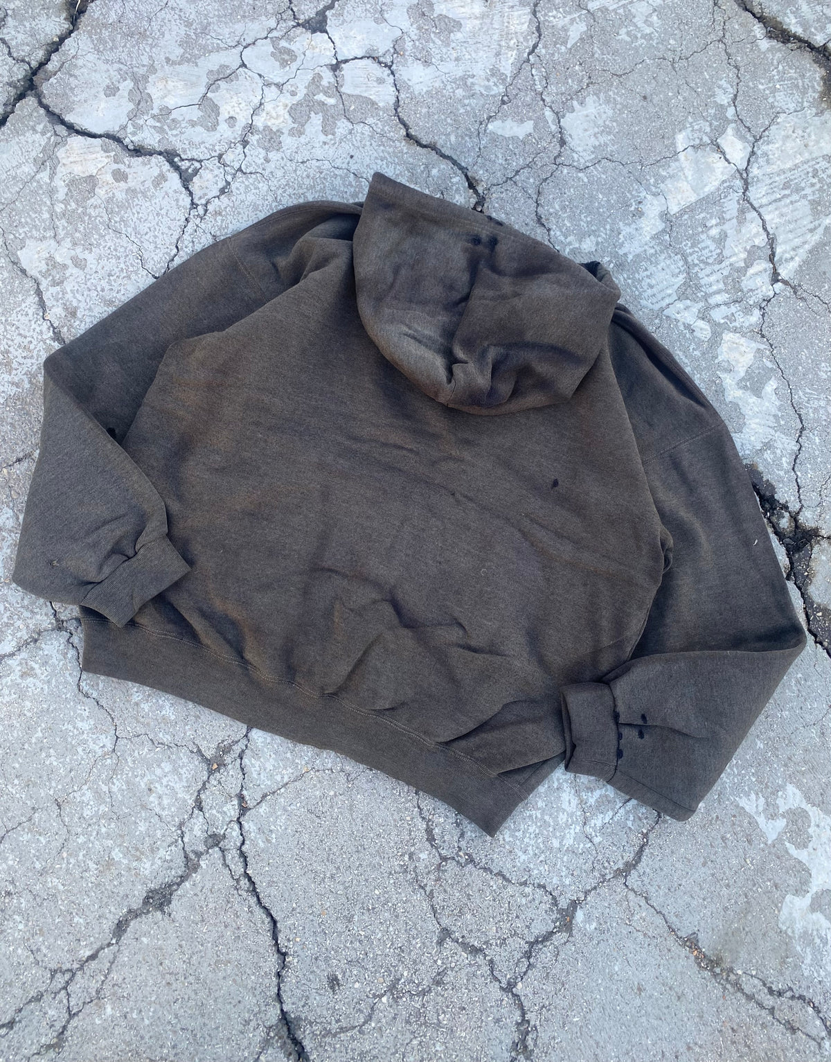 1990’S SUN FADE BLANK HOODIE (XL)