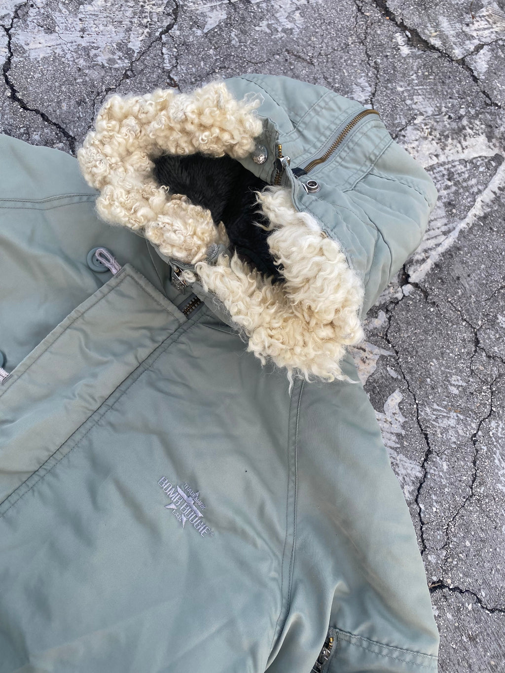 1990’S FUR N-2B INSPO FADED BB JACKET (L-XL)