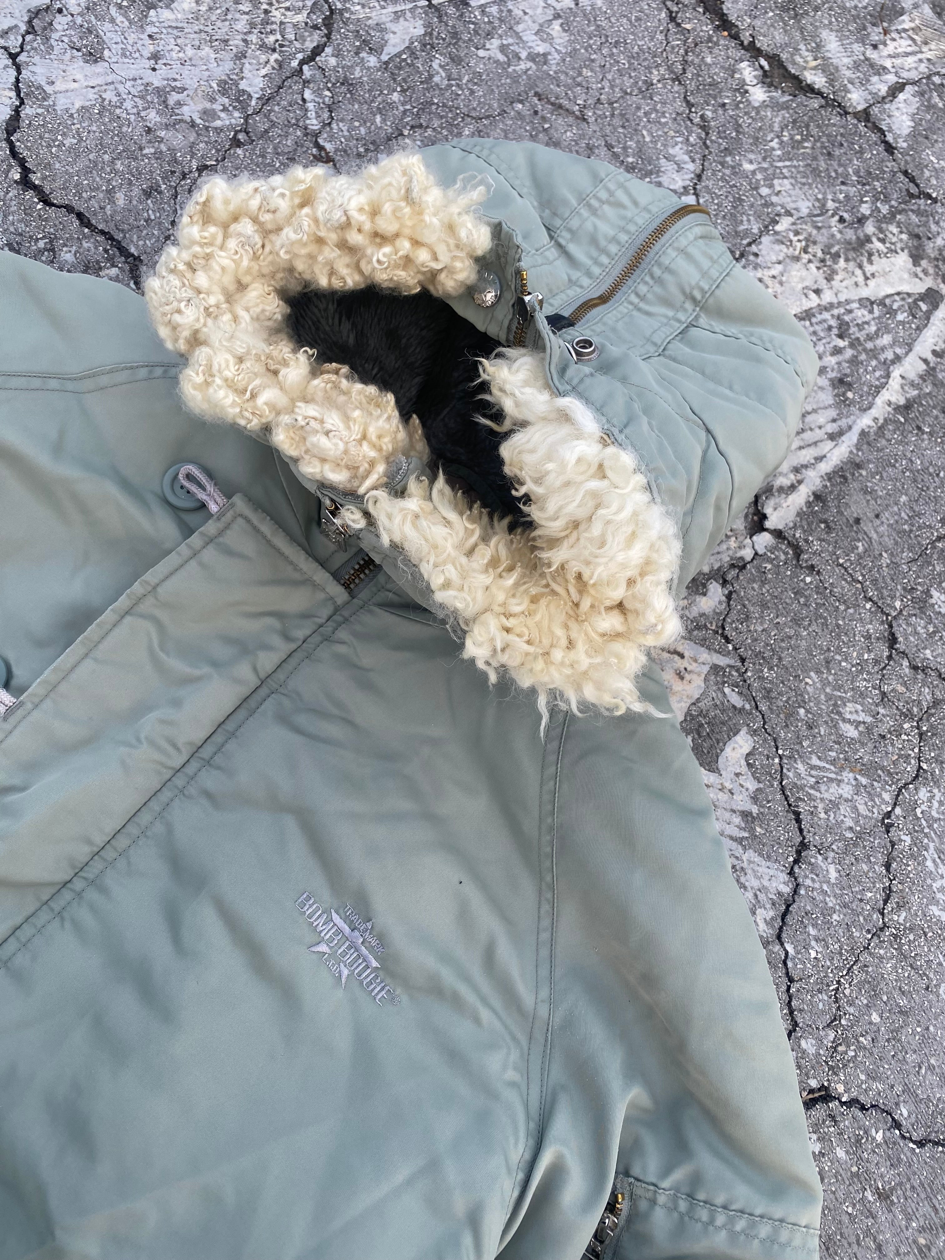 1990’S FUR N-2B INSPO FADED BB JACKET (L-XL)