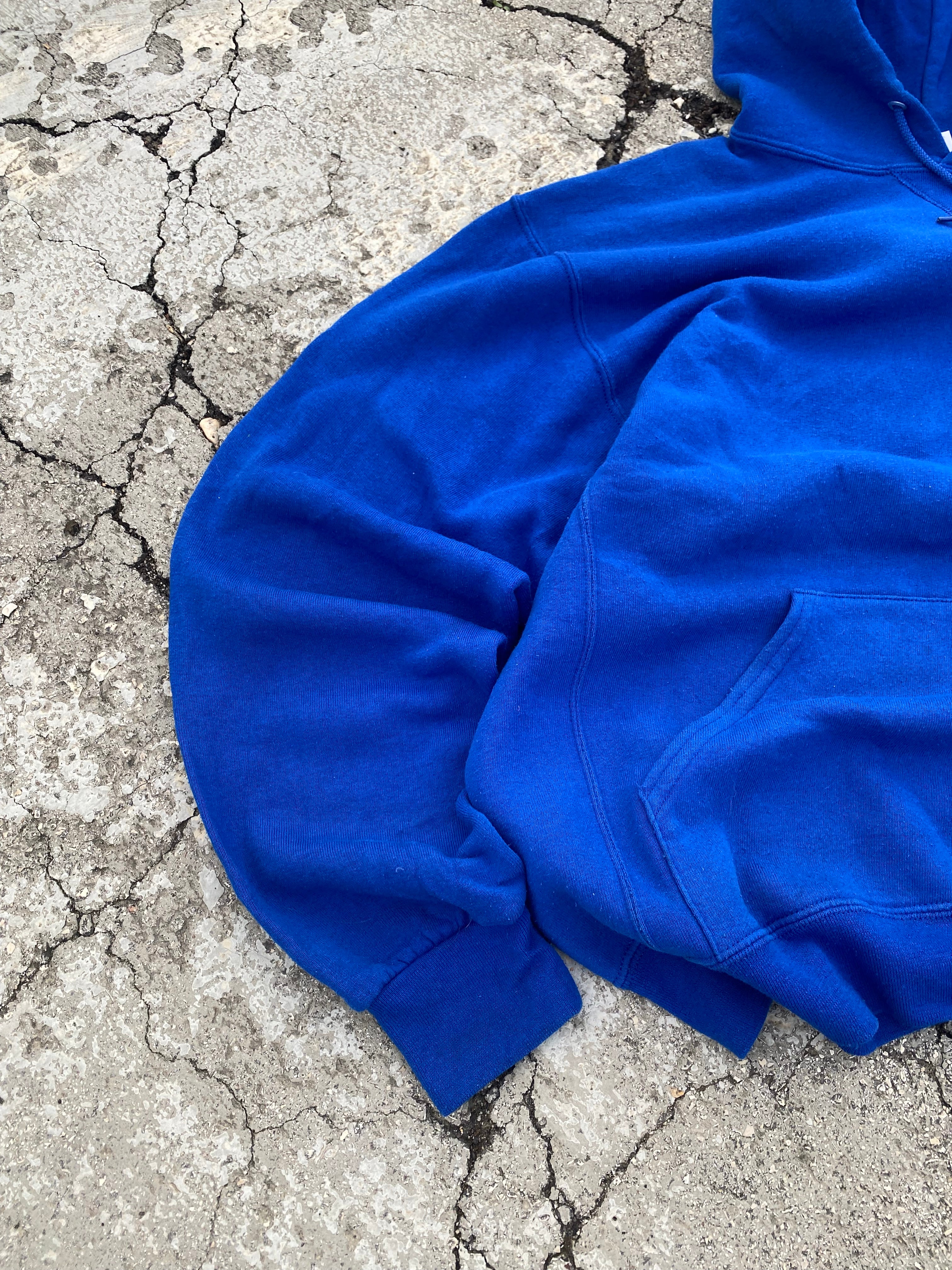 2000’S RUSSELL ATHLETIC BLUE BLANK HOODIE (M)