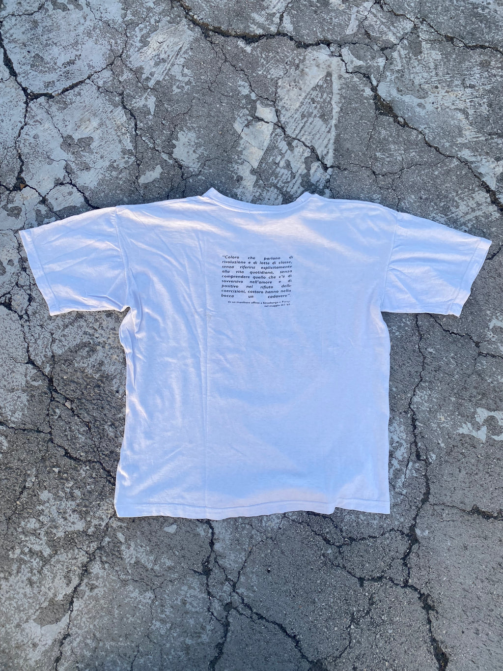 1990’S RAOUL VANEIGEM MAGGIO 68’ GRAFFITI TEE (M-L)