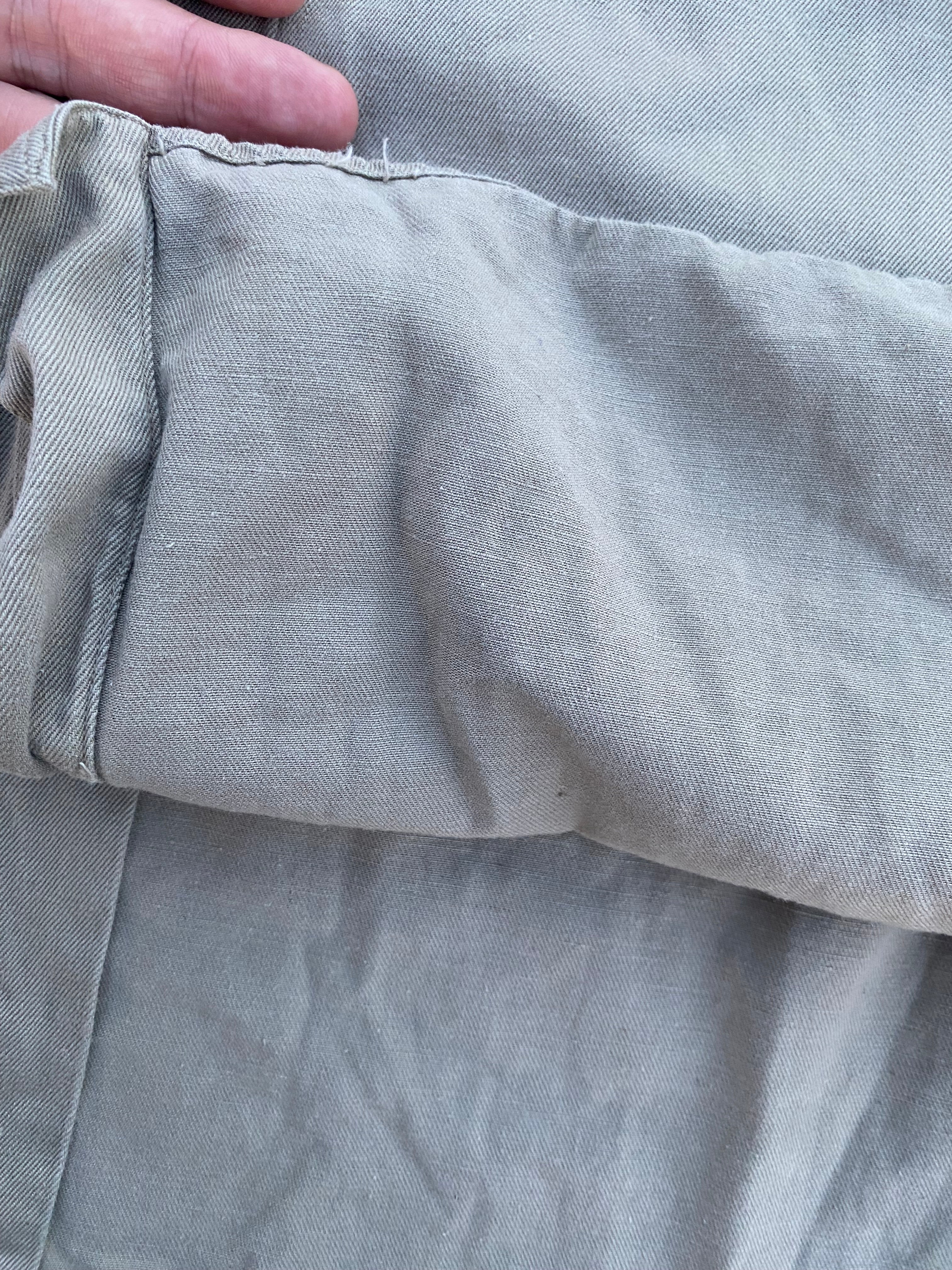 1950’S TWILL COTTON ARMY SHIRT KHAKI (S/M)