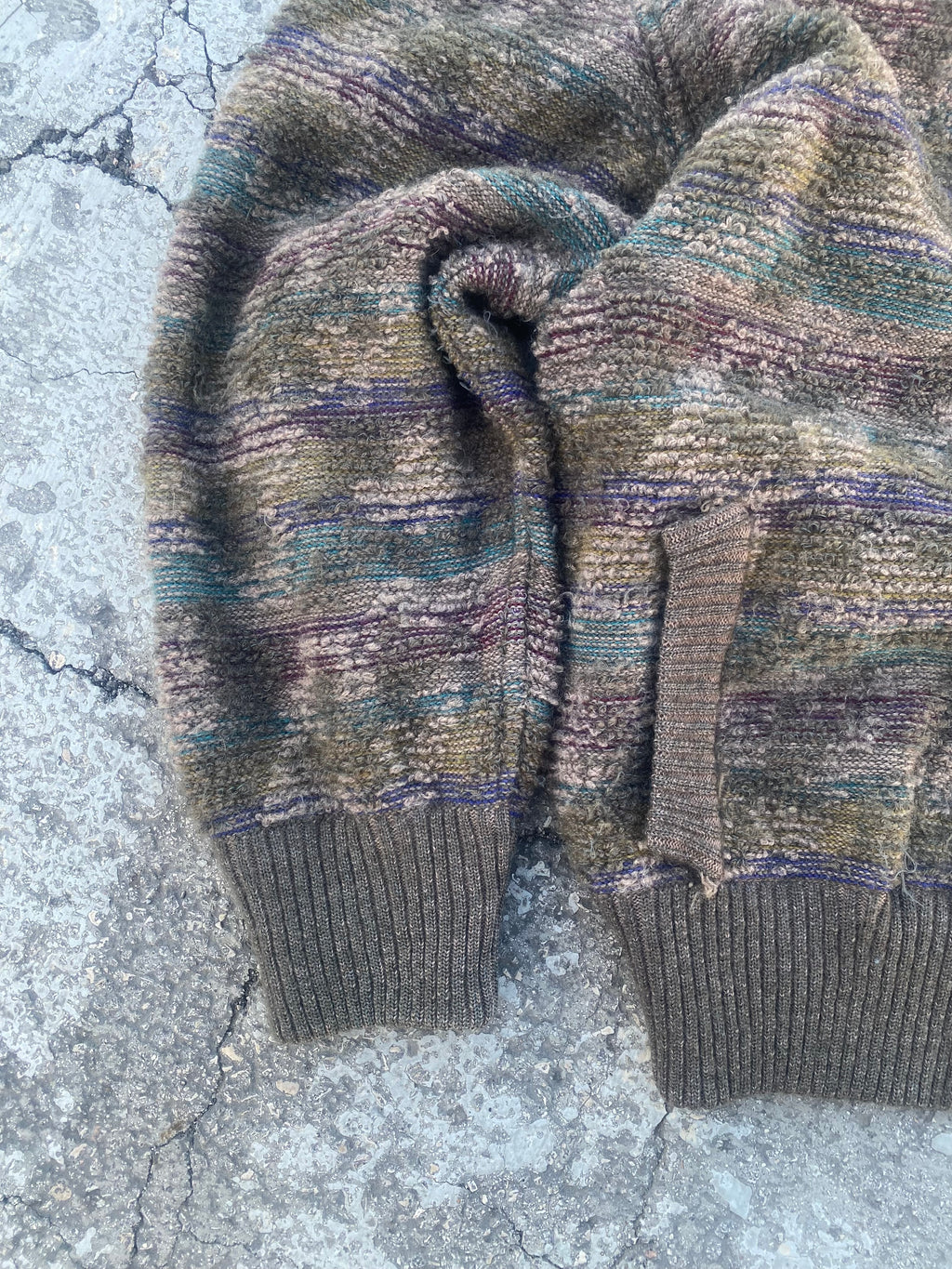 1980’S MOHAIR REVERSIBLE KNIT (L)