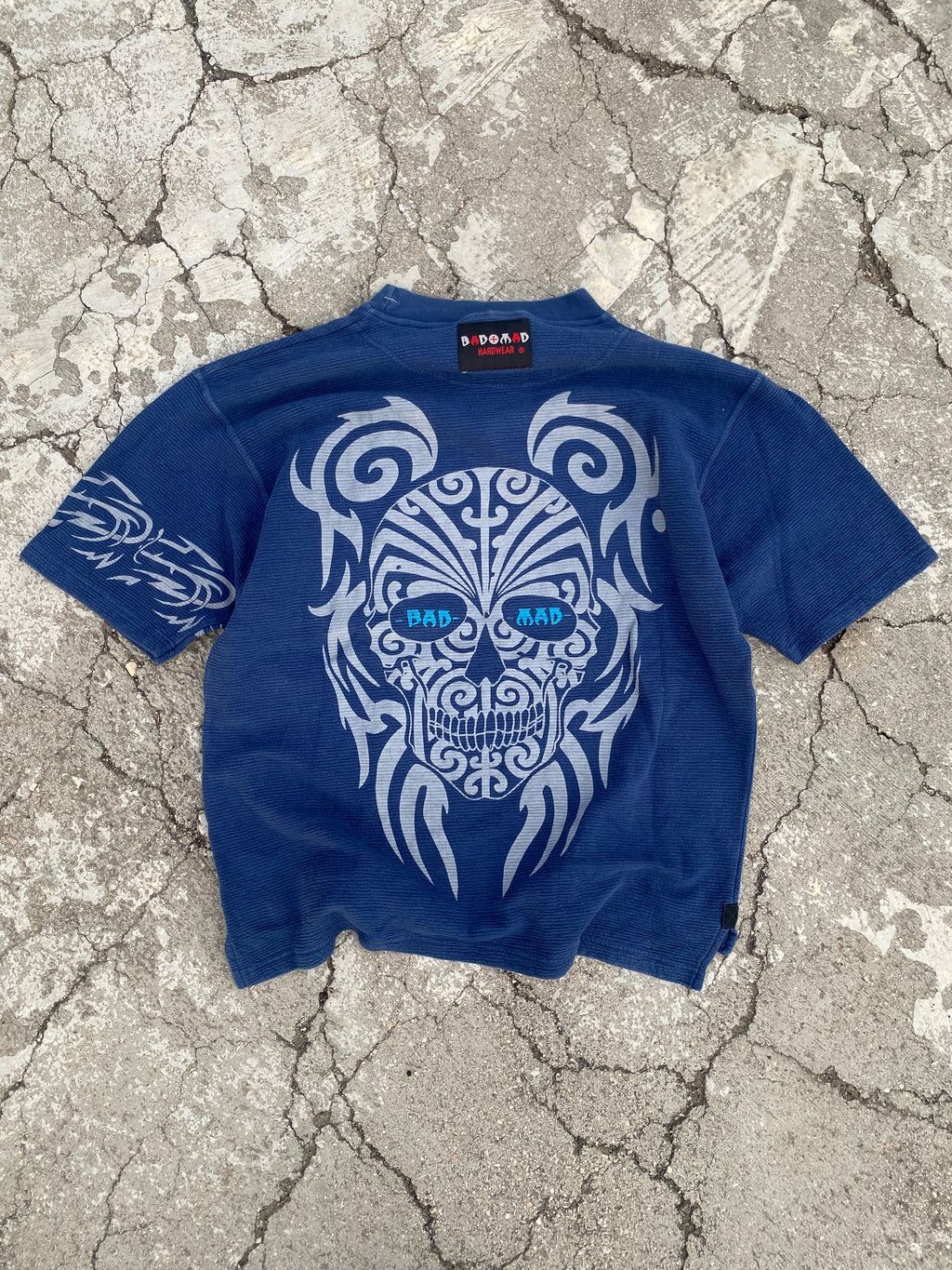 1990’S SKULL BLUE TEE SWEAT (XL)