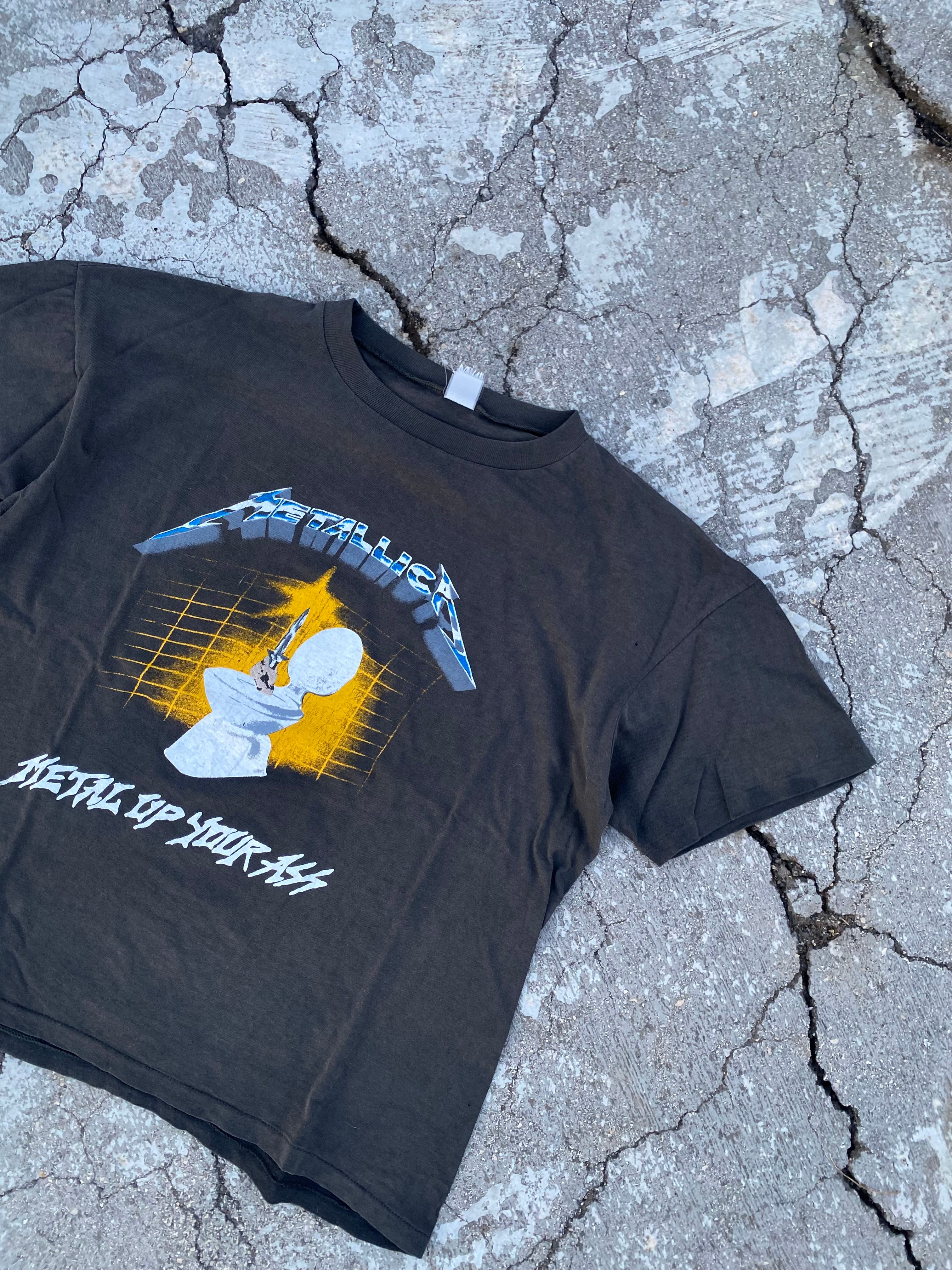 1990’S METALLICA “METAL UP YOUR AS*” SINGLE STITCH TEE (S)
