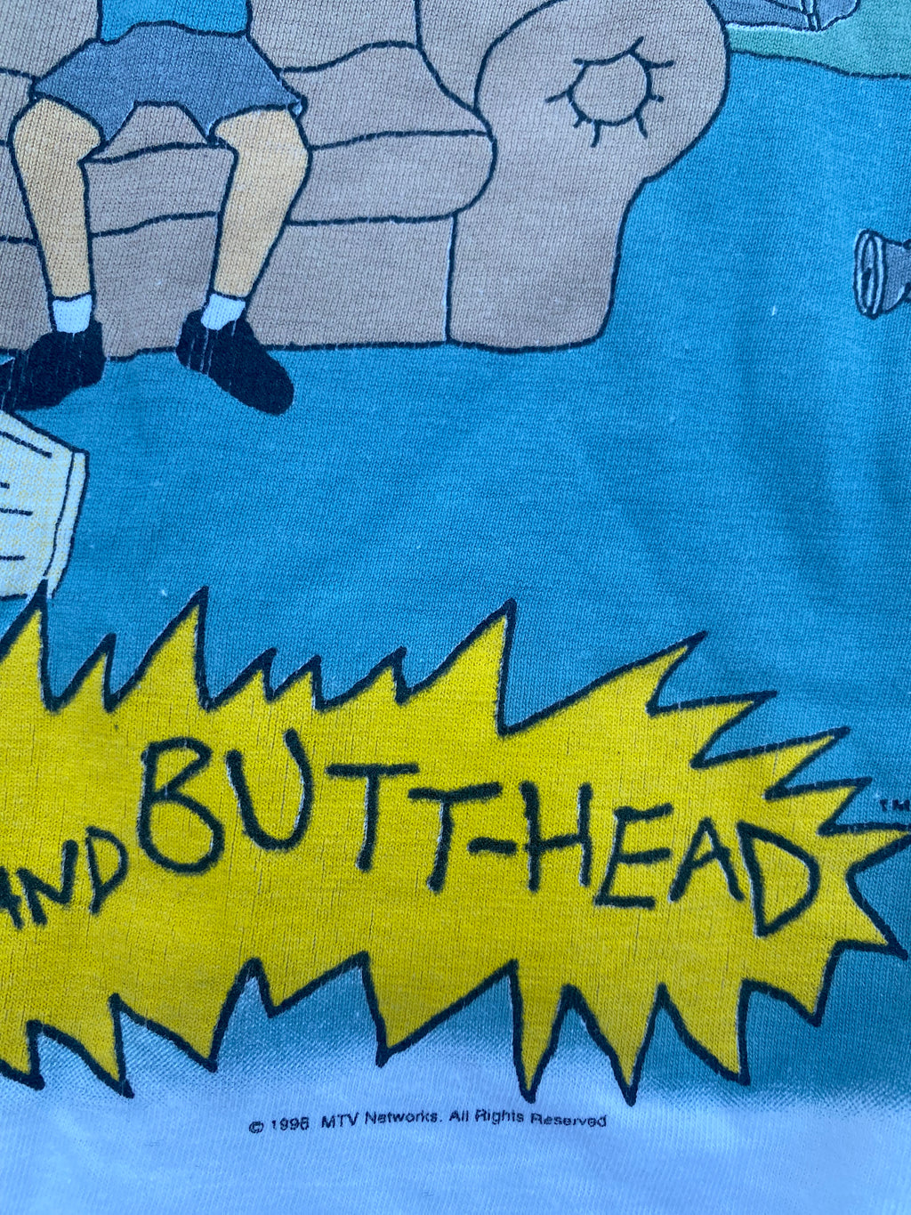 1990’S AC/DC BALLBREAKER TOUR BEAVIS & BUTTHEAD TEE (XL-XXL)