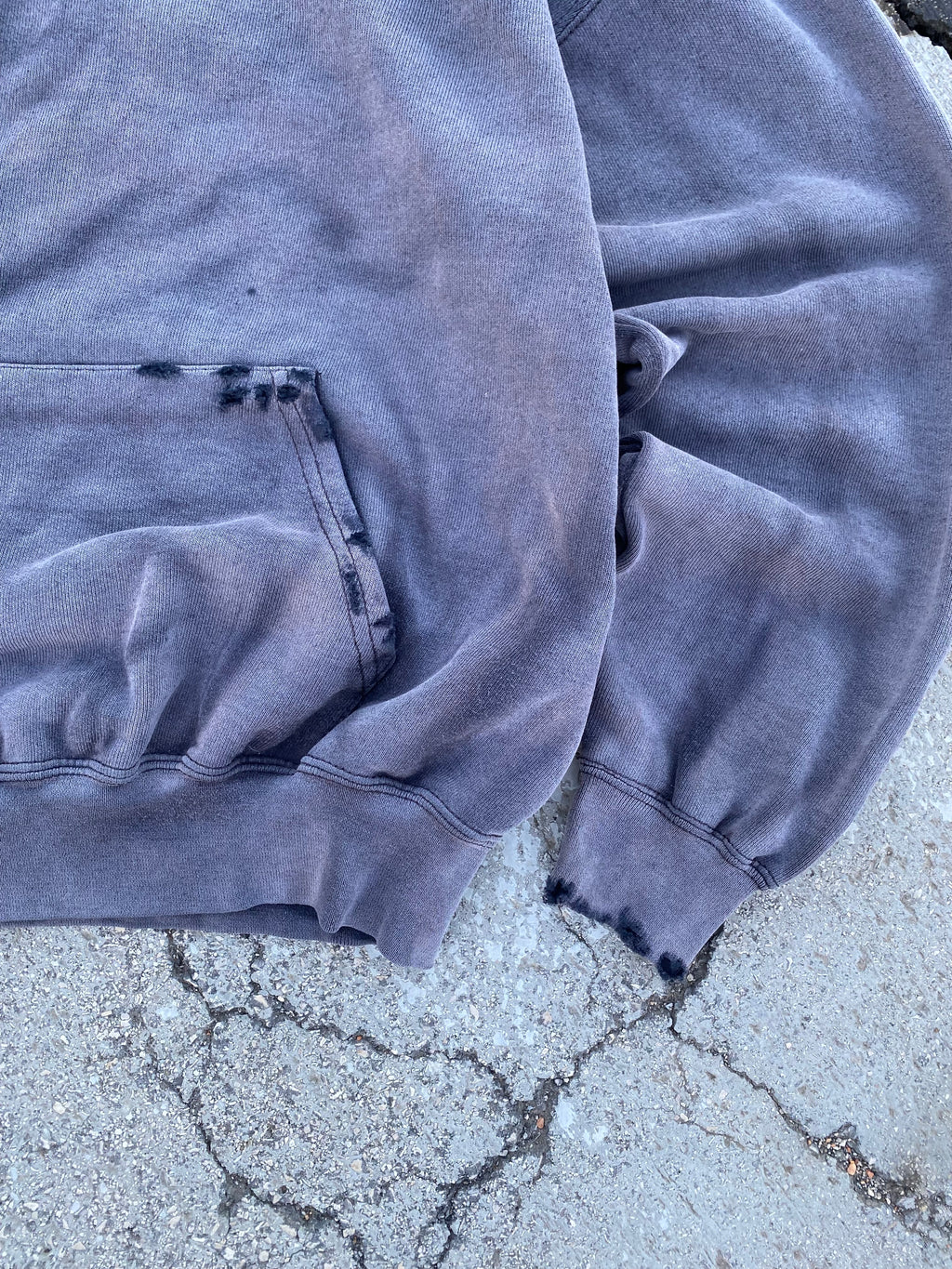 2000’S SUN FADE BLACK BLANK HOODIE (S)