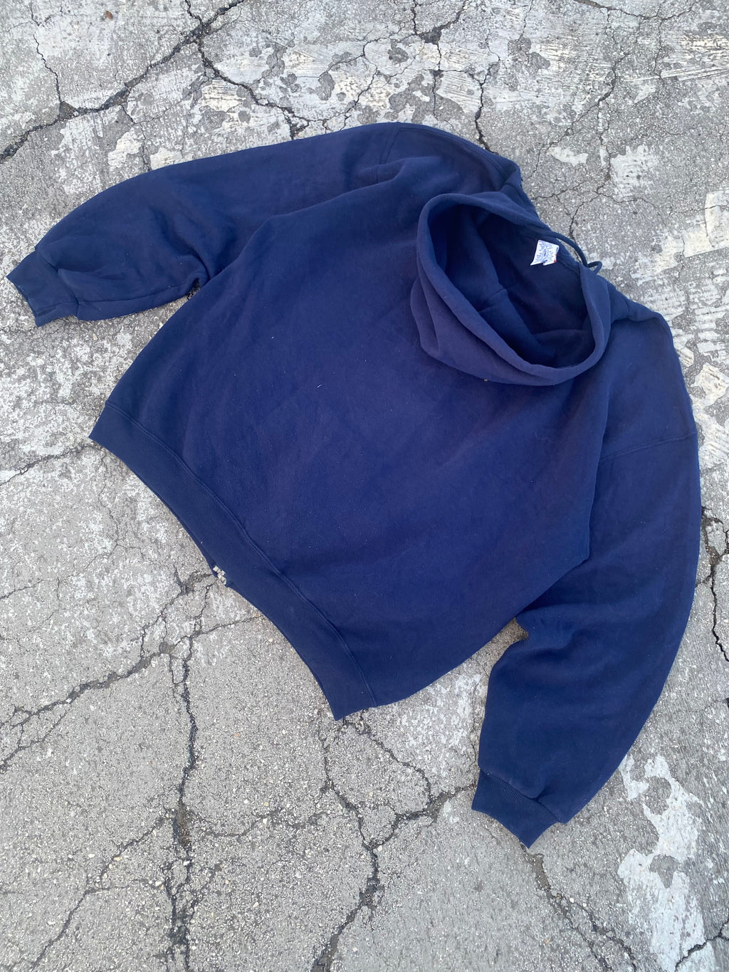 2000’S RUSSELL ATHLETIC BLUE ZIP UP HOODIE (L)