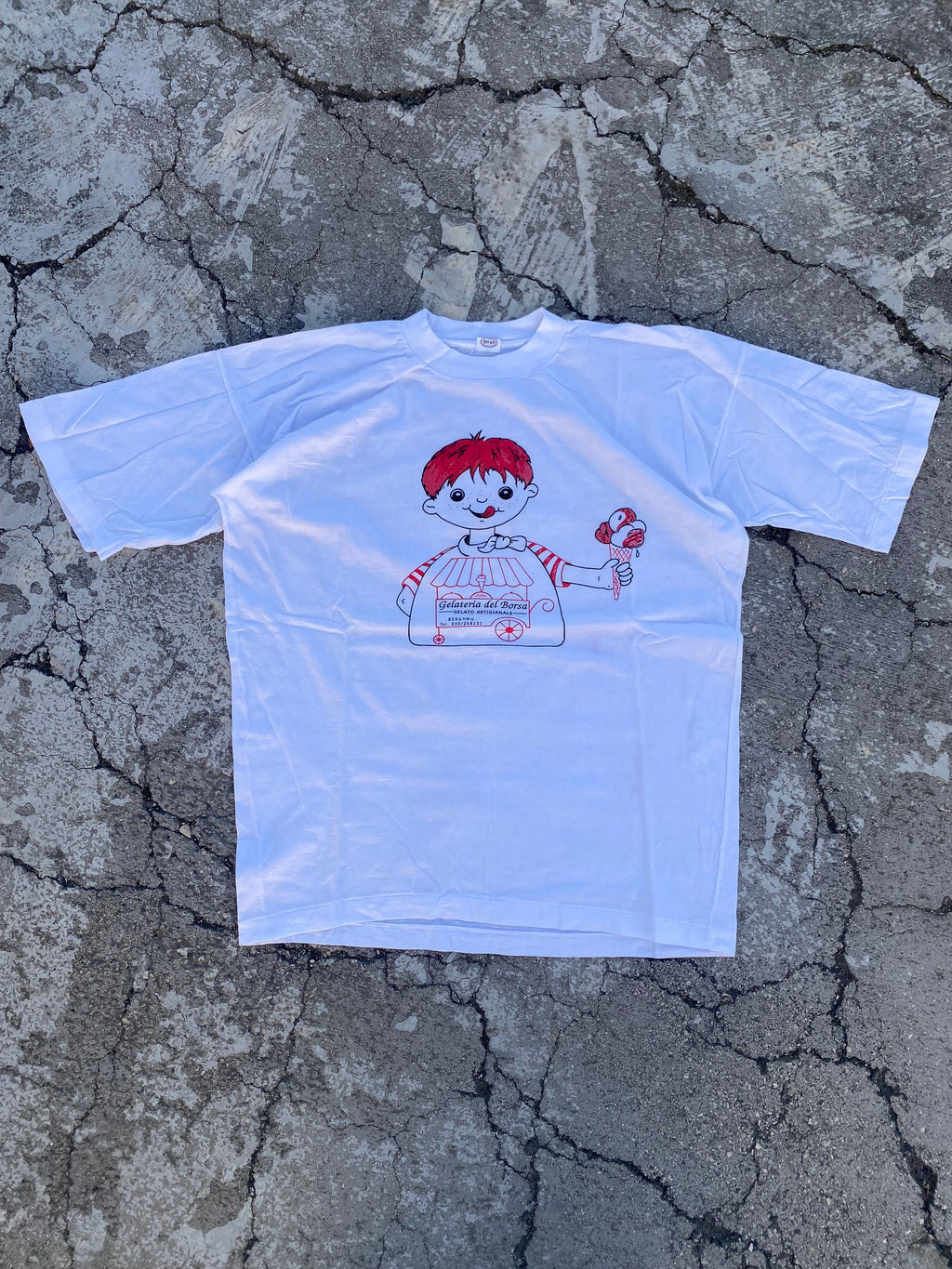 1990’S SINGLE STITCH ICE CREAM TEE (XL)
