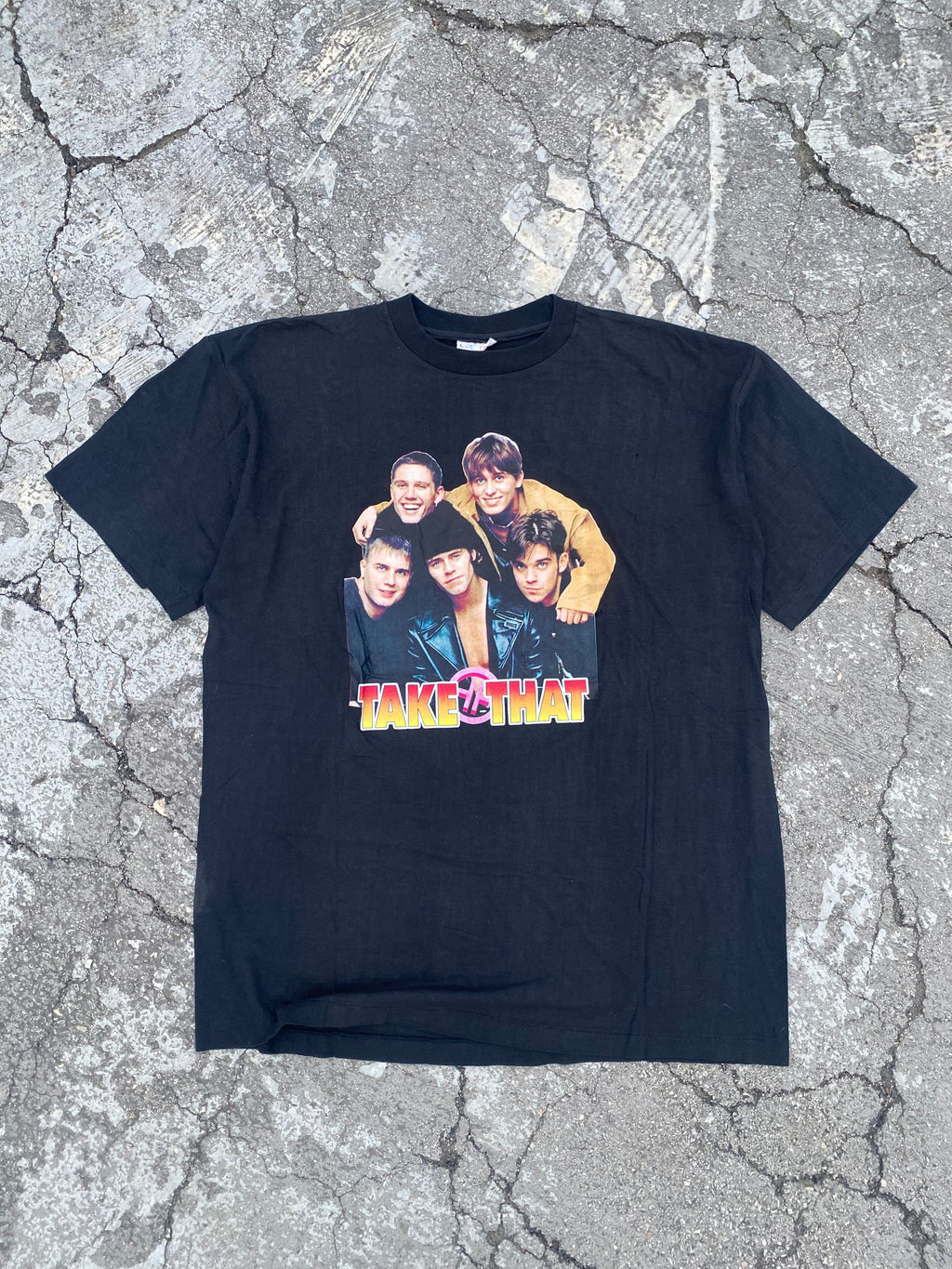 1990’S SUN FADED TAKE THAT SINGLE STITCH TEE (XL)