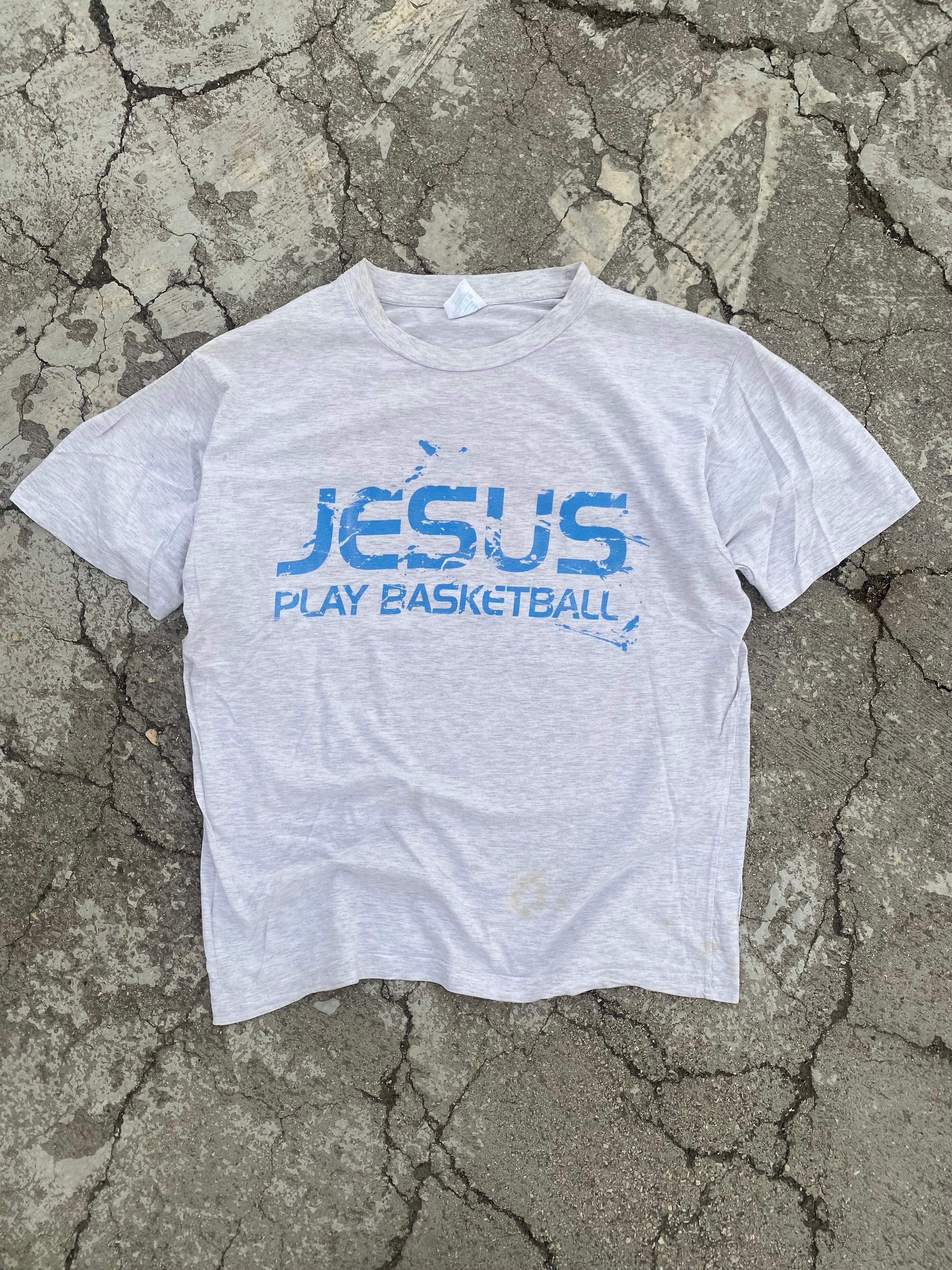 2000’S JESUS PLAY BASKETBALL TEE (XL-XXL)