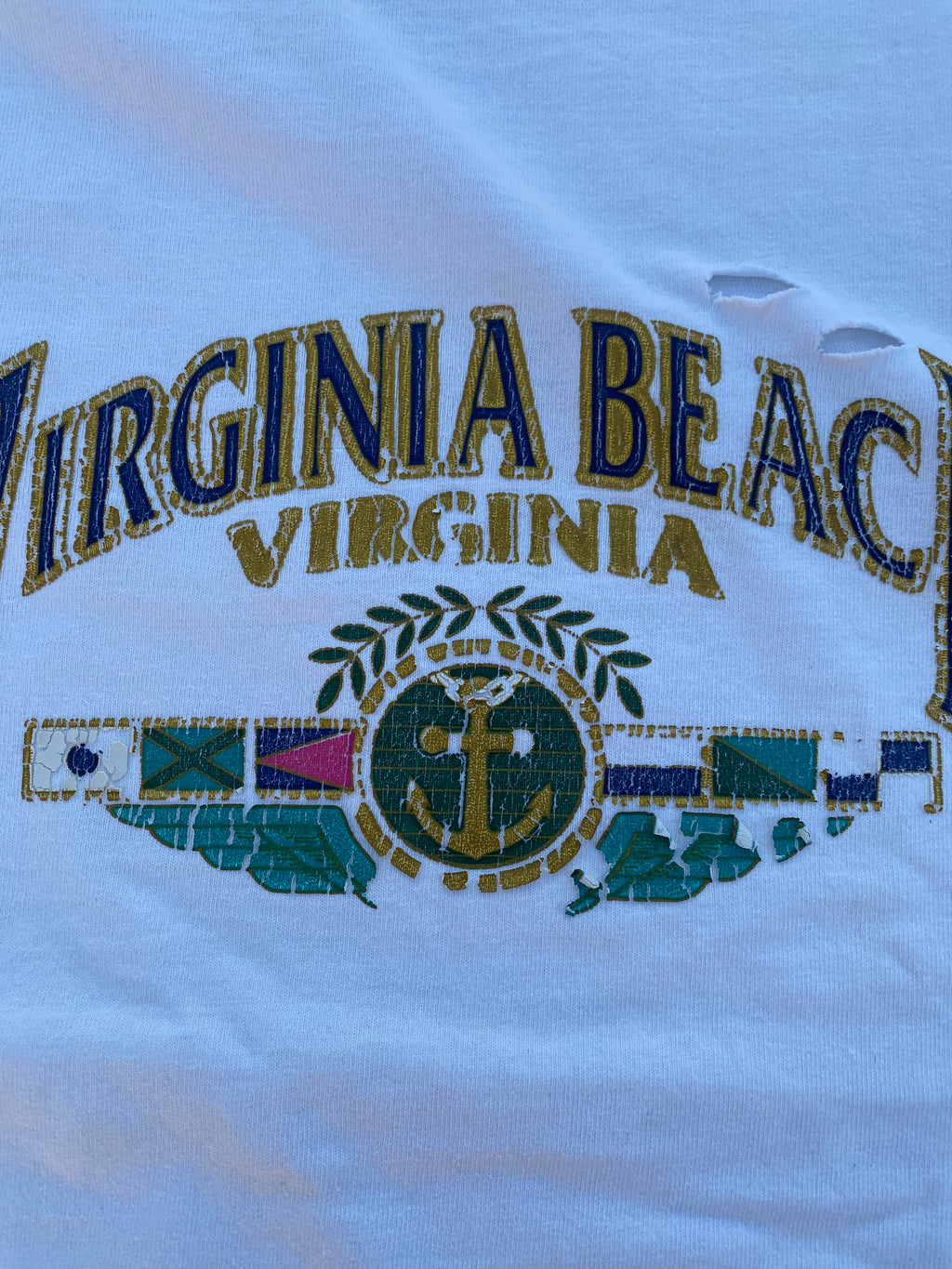 1990’S SINGLE STITCH VIRGINIA DESTROYED TEE (XL)