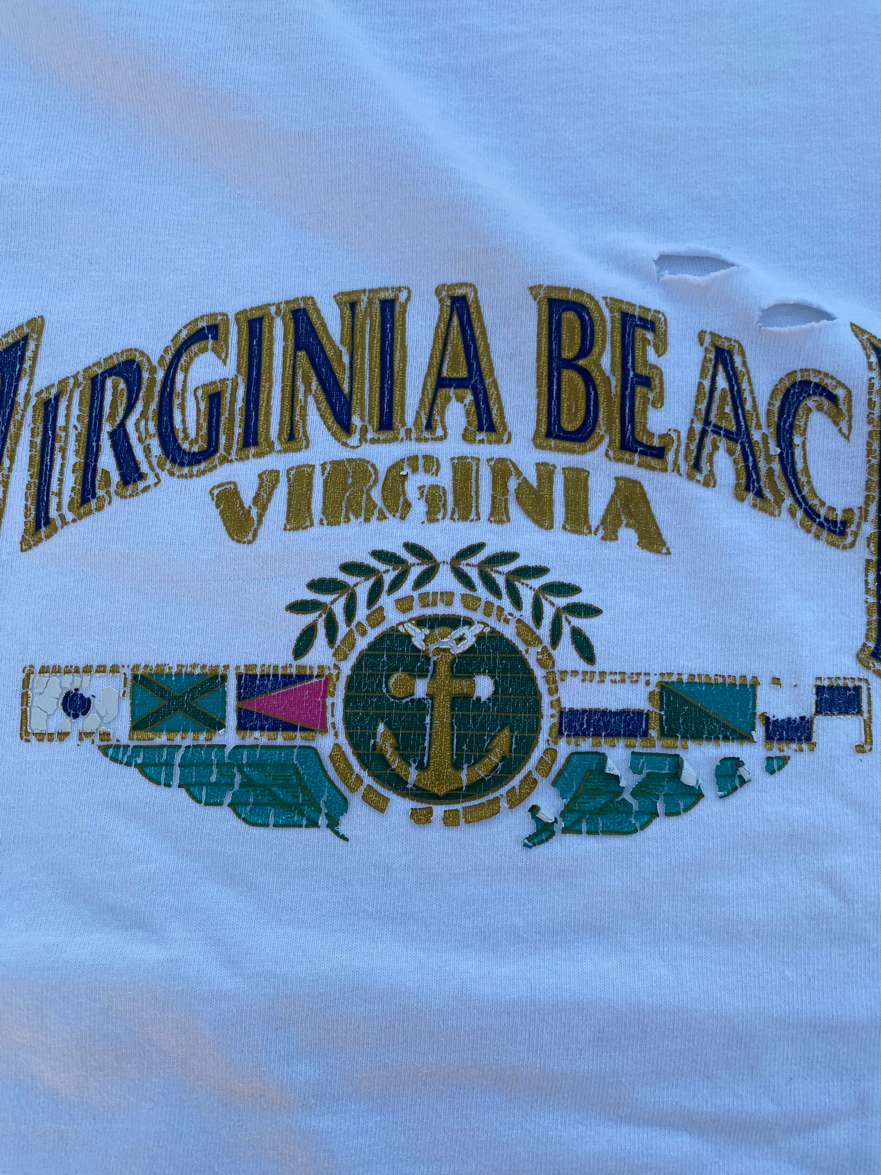 1990’S SINGLE STITCH VIRGINIA DESTROYED TEE (XL)