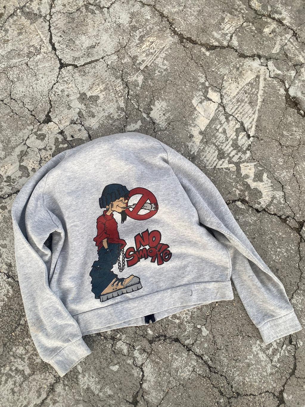 1990’S NO SMOKE ZIP UP HOODIE (XL)
