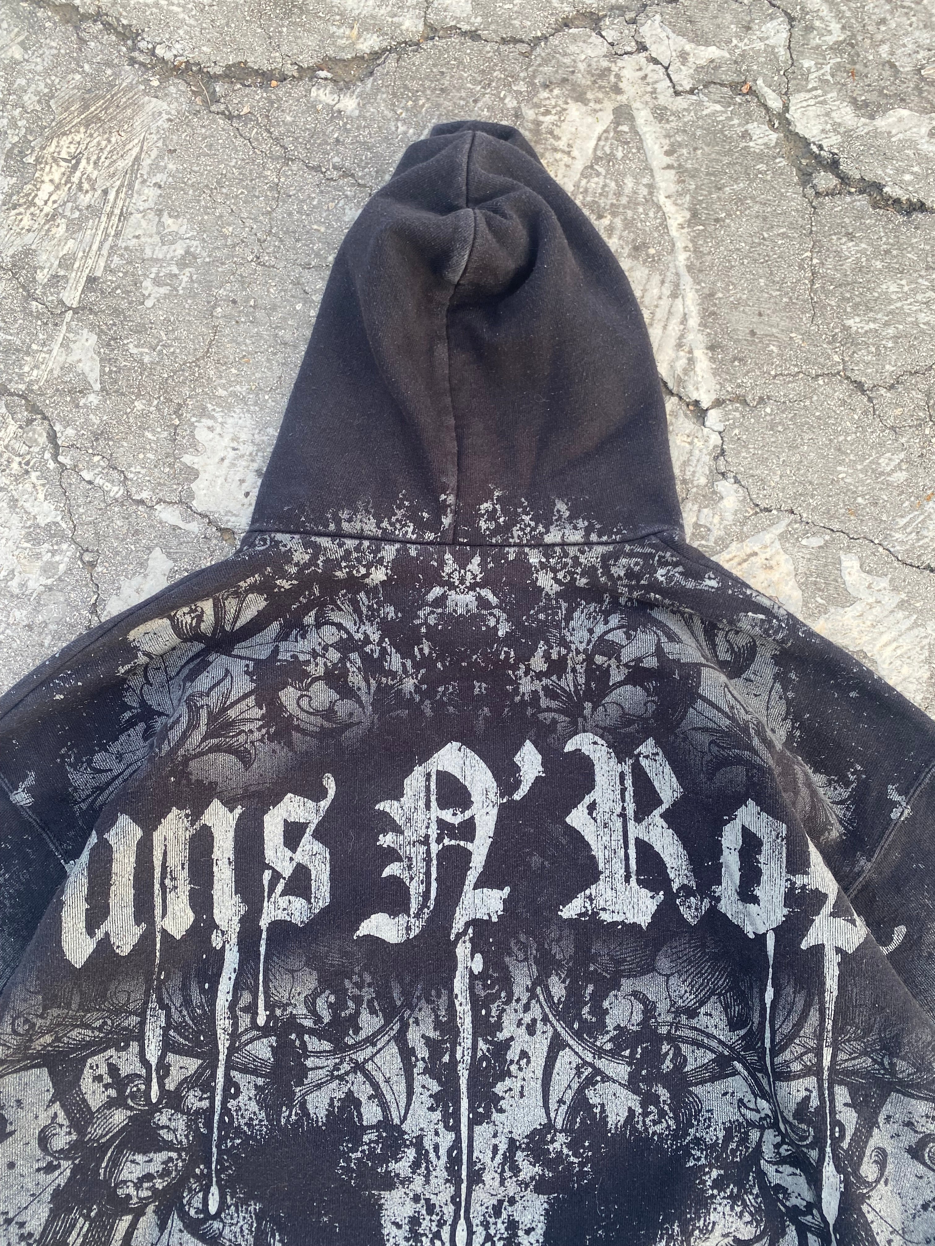 2000’S GUNS’ N ROSES AOP SKULL BLACK HOODIE (XL)