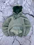 2000’S SUN FADE GREEN BLANK HOODIE (XS-S)