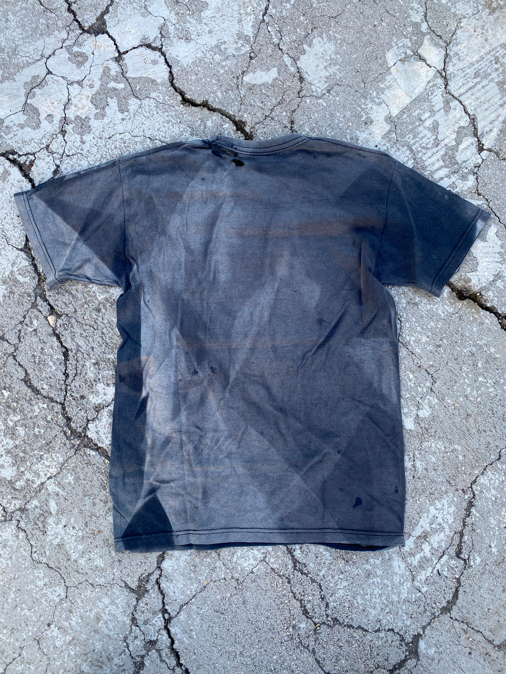 2000’S SUN FADED-DESTROYED BLACK EASY RIDER TEE (S)