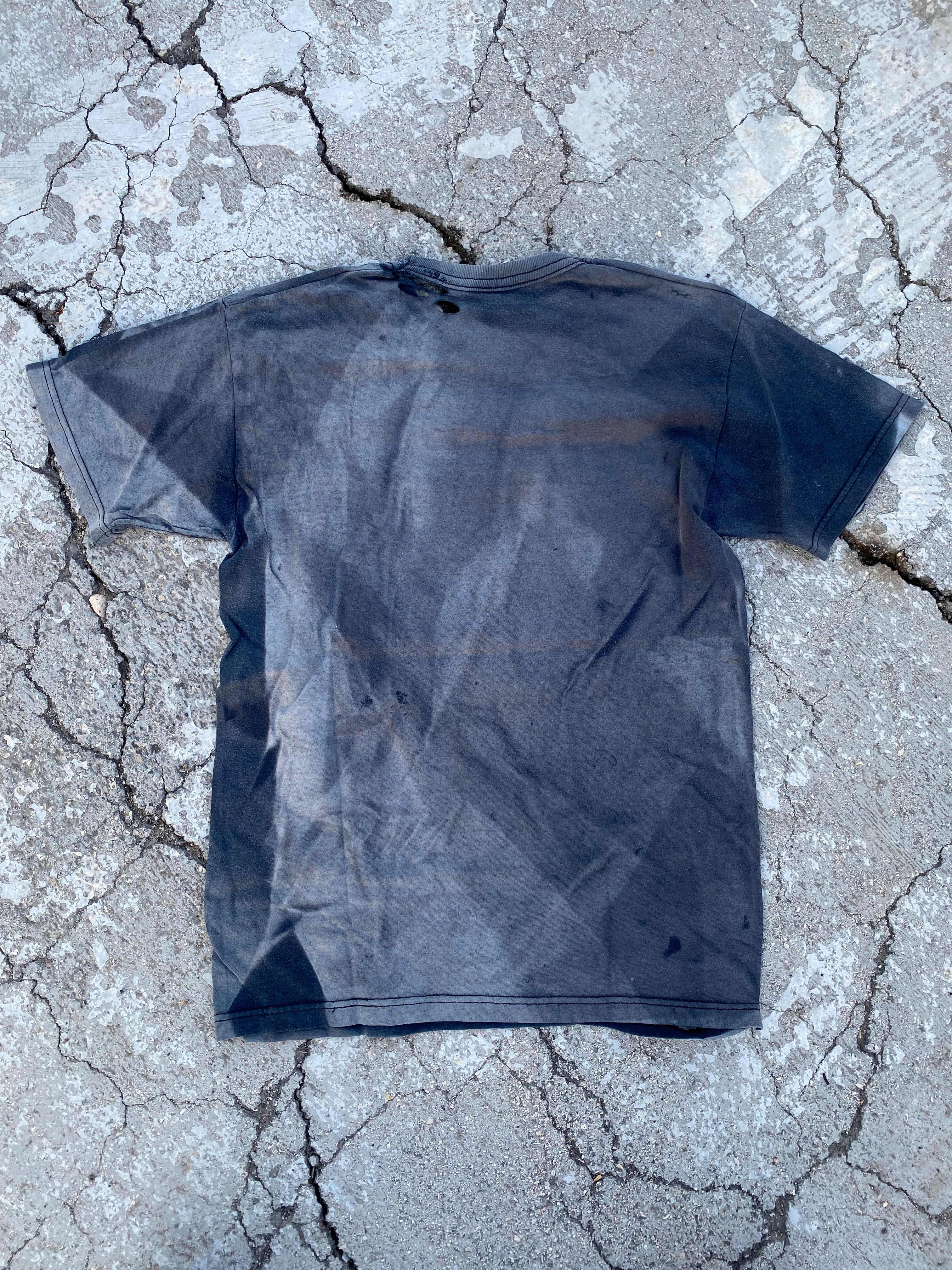 2000’S SUN FADED-DESTROYED BLACK EASY RIDER TEE (S)