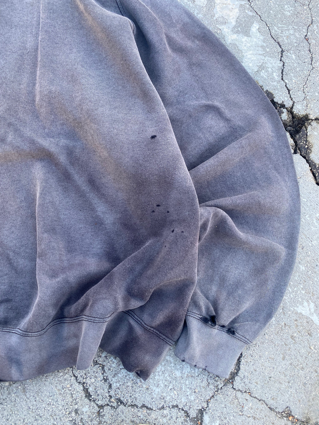 2000’S SUN FADE BLANK RAGLAN CREWNECK (XL)