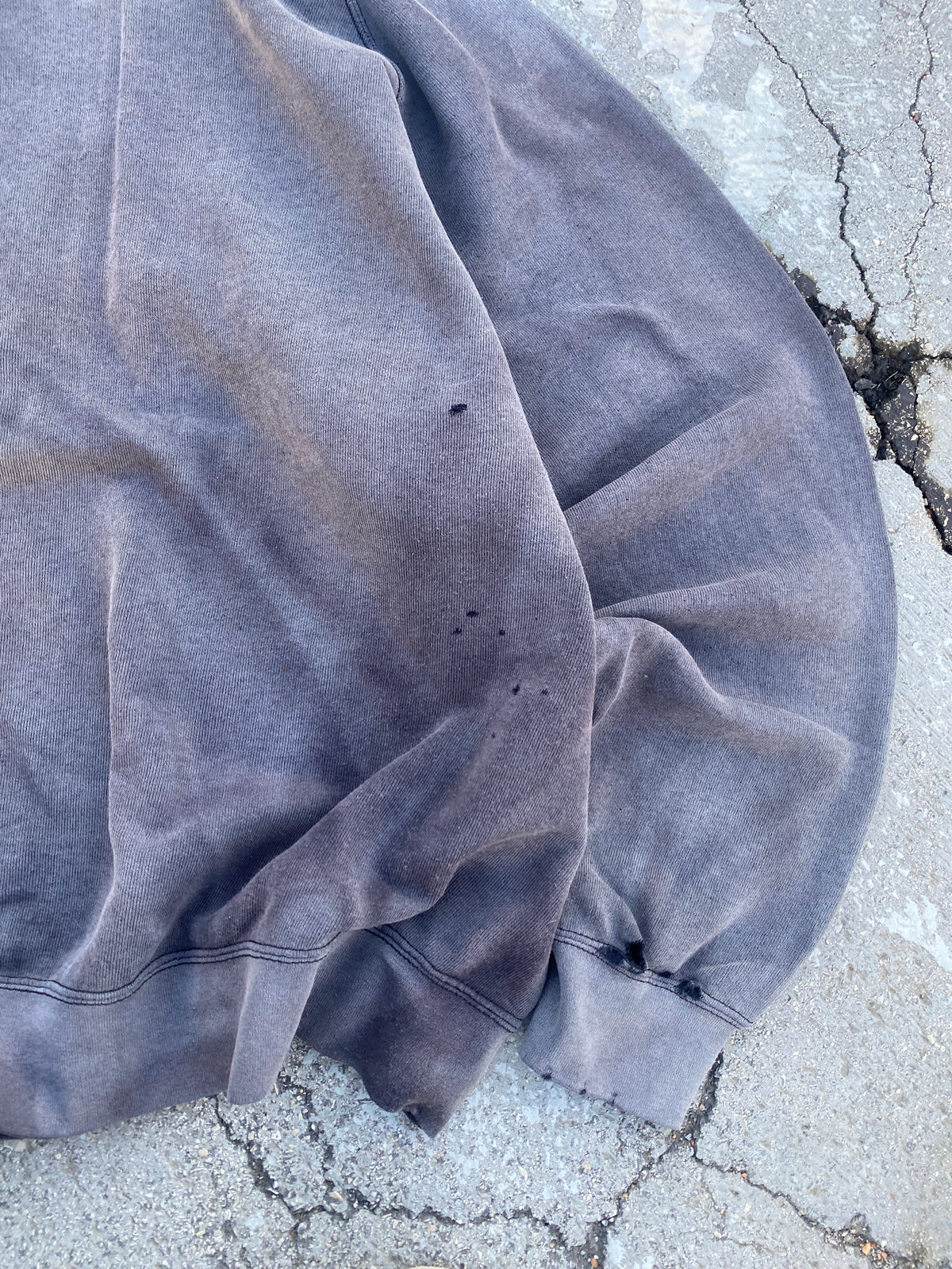 2000’S SUN FADE BLANK RAGLAN CREWNECK (XL)