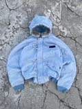 1980’S BIG SMITH SUGAR PAPER HOODED JACKET (M)