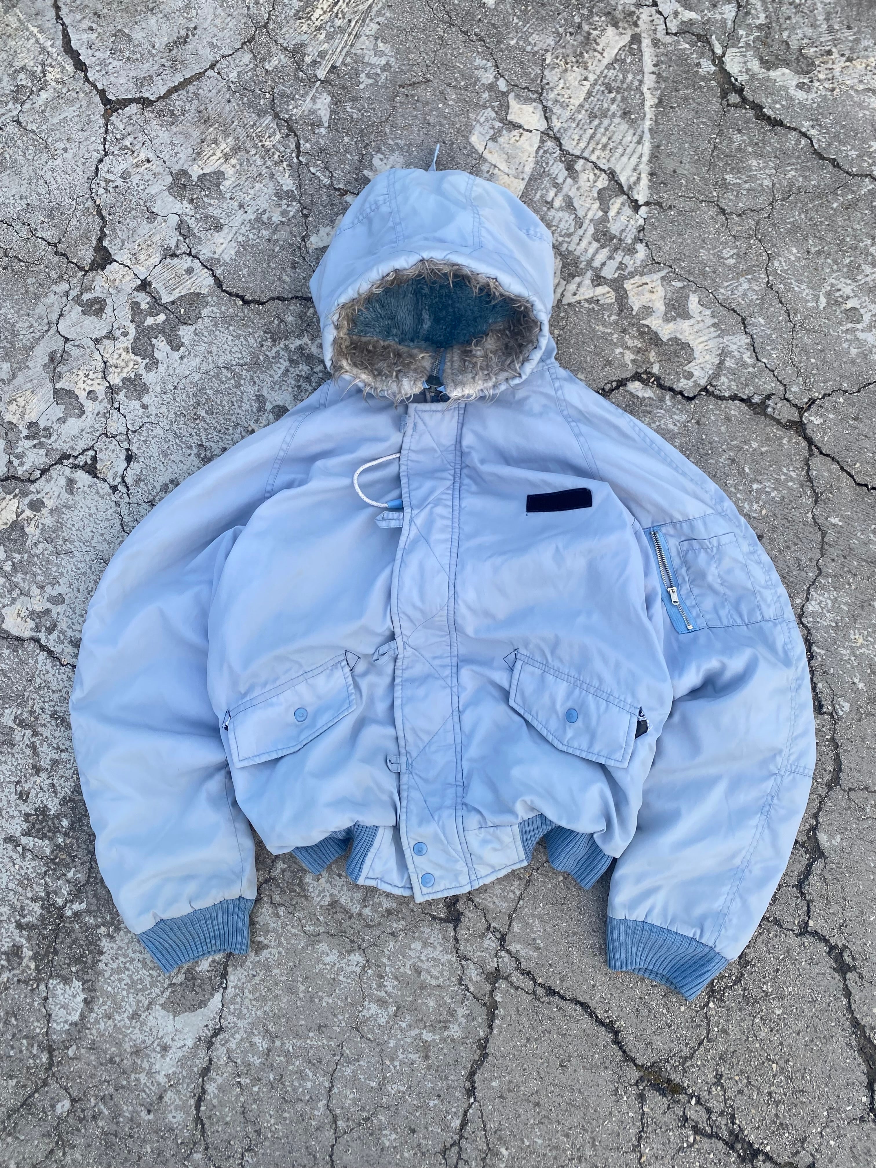 1980’S BIG SMITH SUGAR PAPER HOODED JACKET (M)