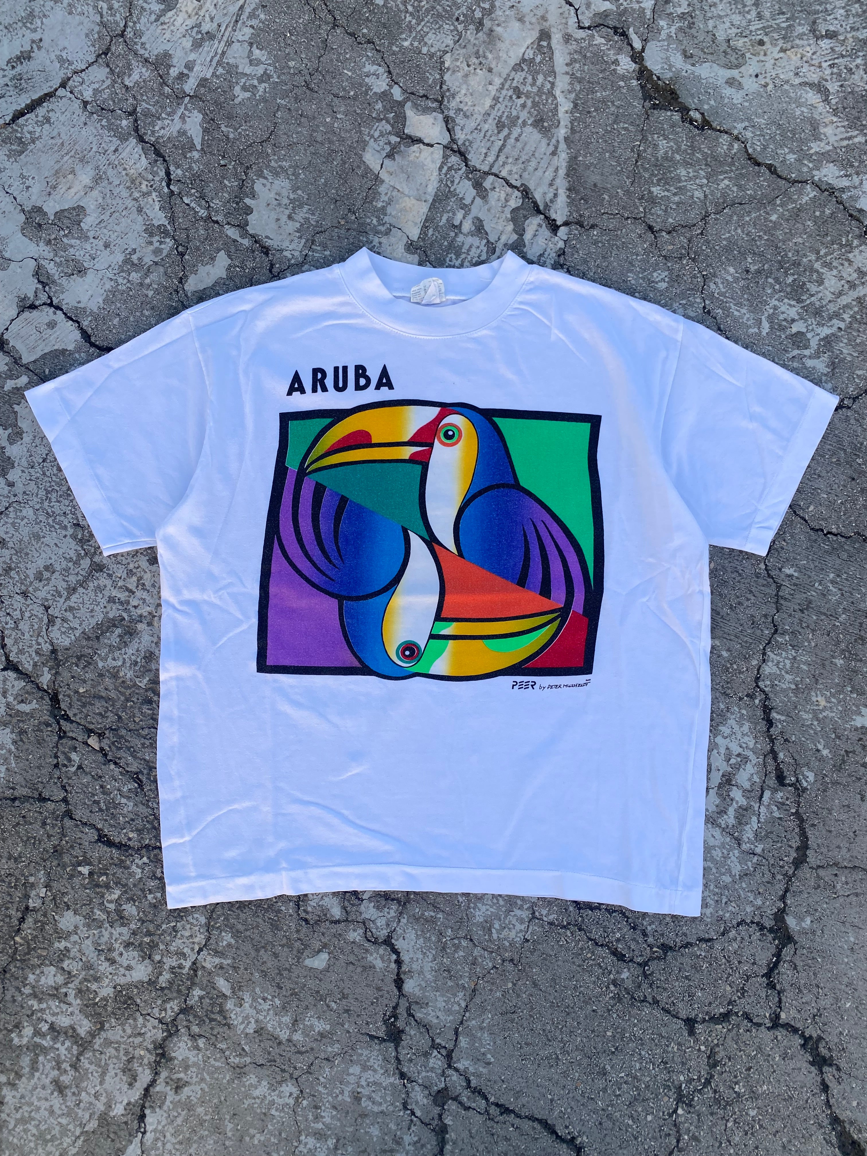 1990’S SINGLE STITCH PETER MUSSFELDT TEE (M)