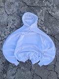 2000’S RUSSELL ATHLETIC BLANK WHITE HOODIE (XL)